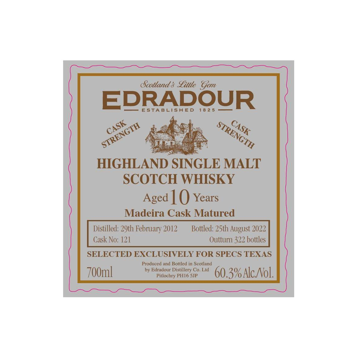 Edradour 2012 10 Years Single Malt Whisky