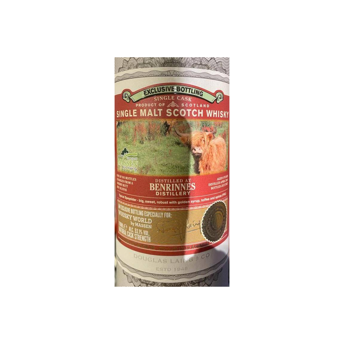 Benrinnes 2014 8 Years Single Malt Whisky