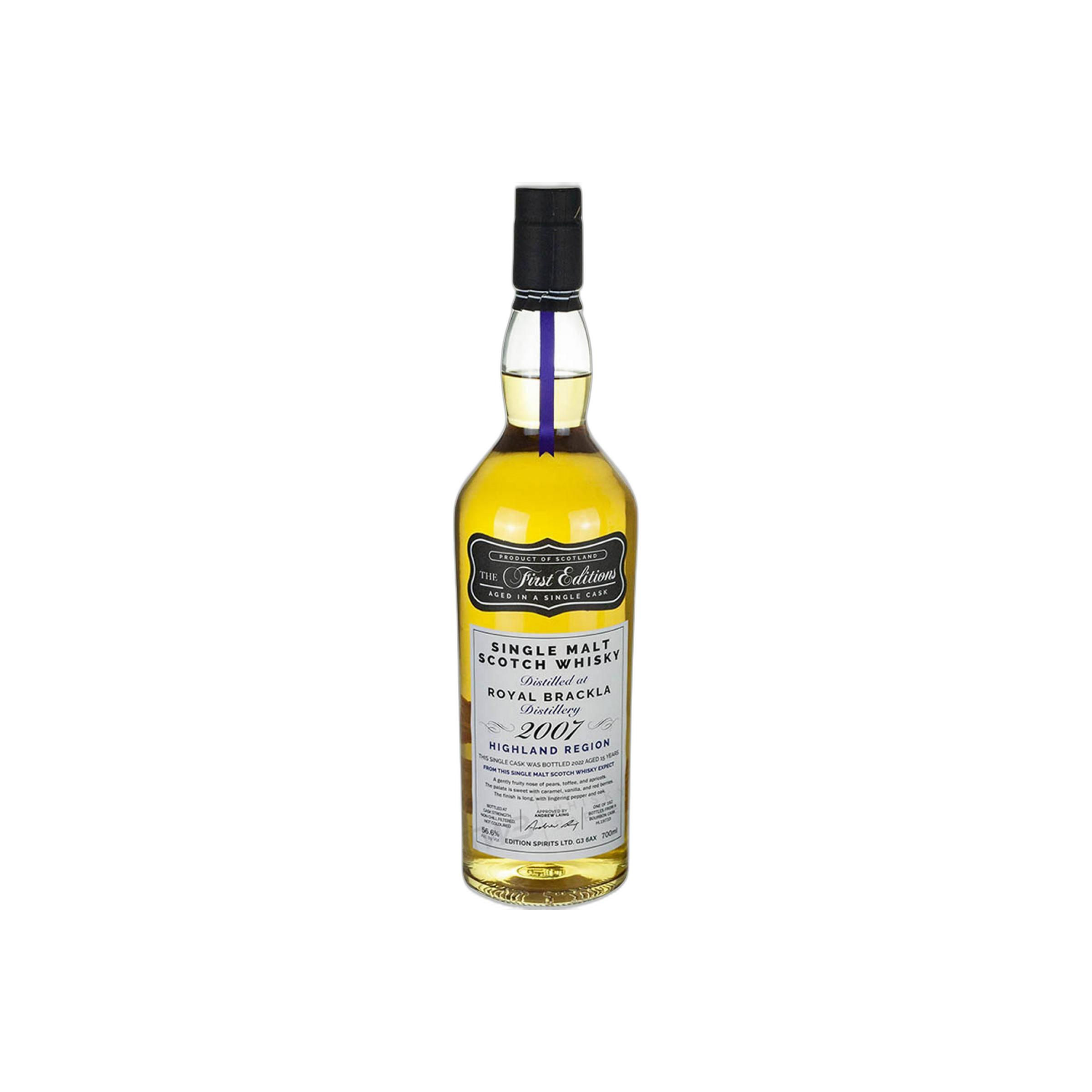 Royal Brackla The First Editions 2007 15 Years Single Malt Whisky