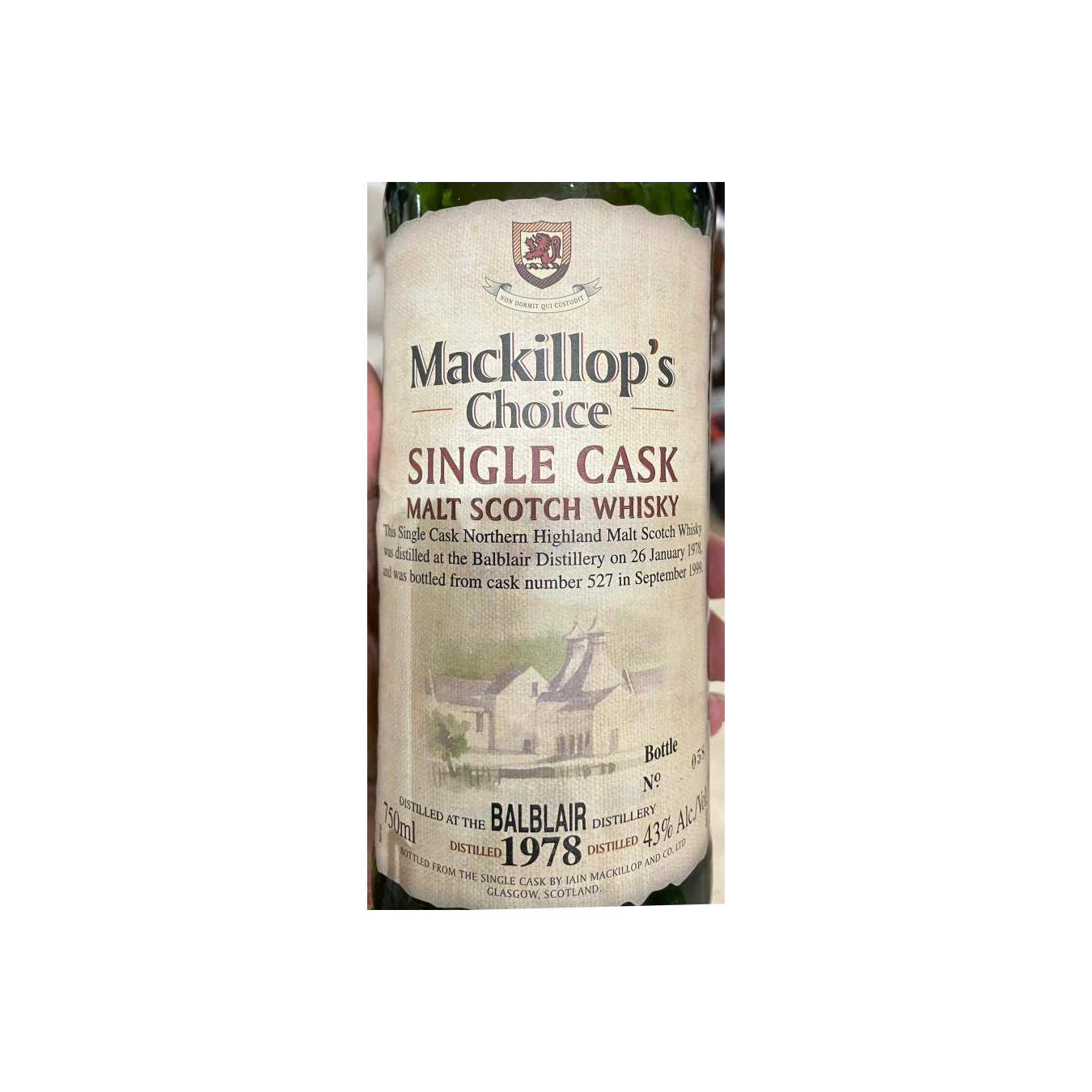 Balblair Single Cask 1978 21 Years Single Malt Whisky