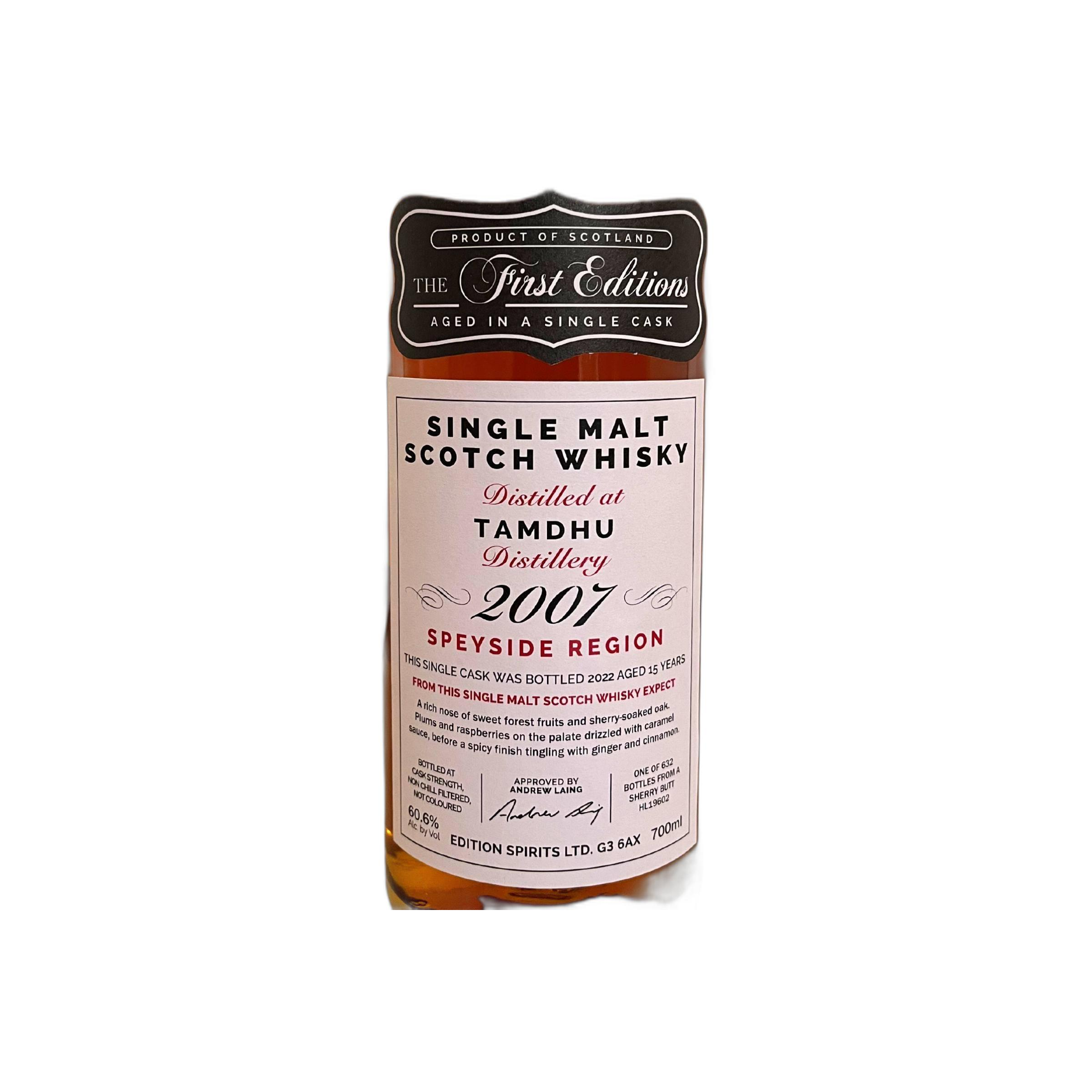 Tamdhu The First Editions 2007 15 Years Single Malt Whisky 2