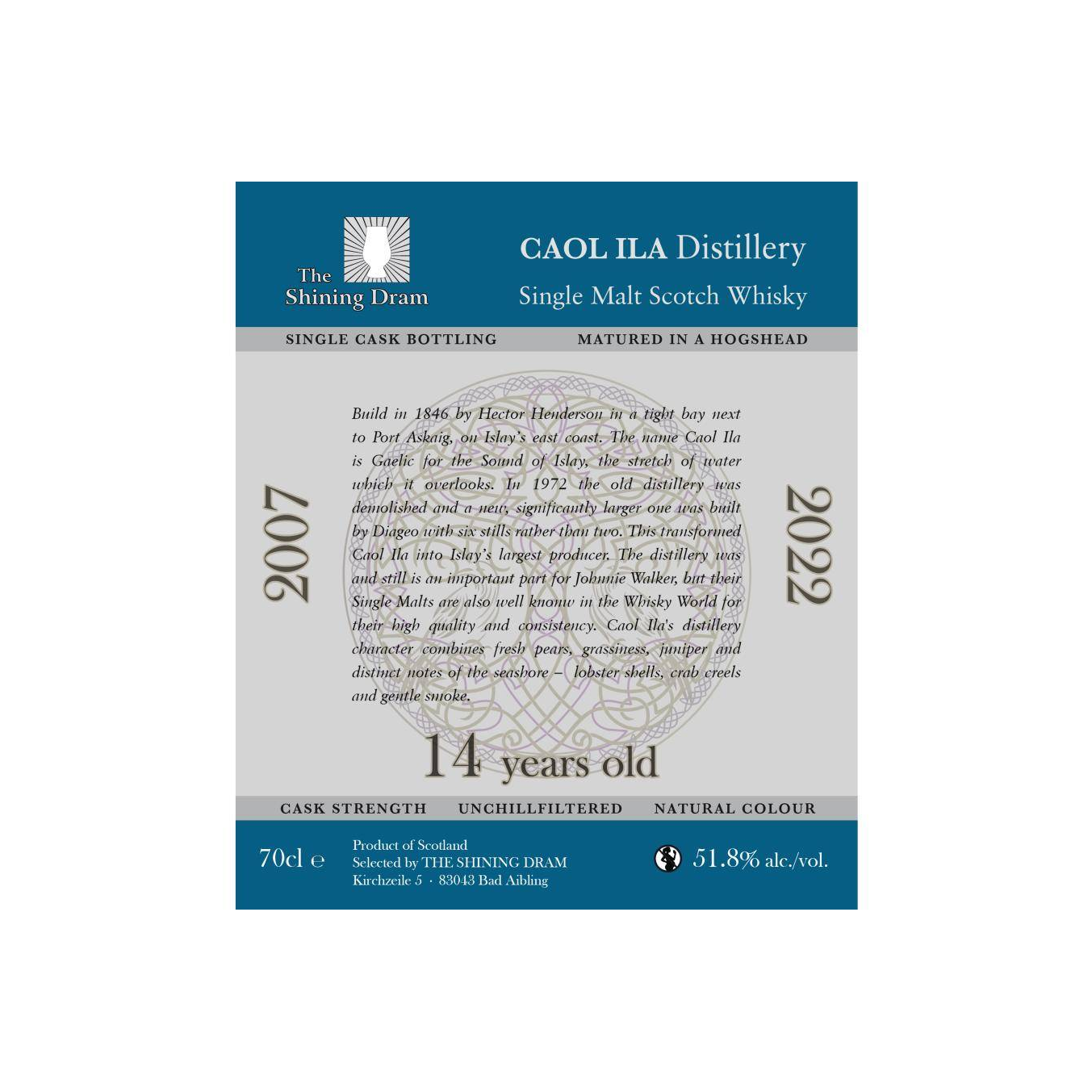 Caol Ila 2007 14 Years Single Malt Whisky 2