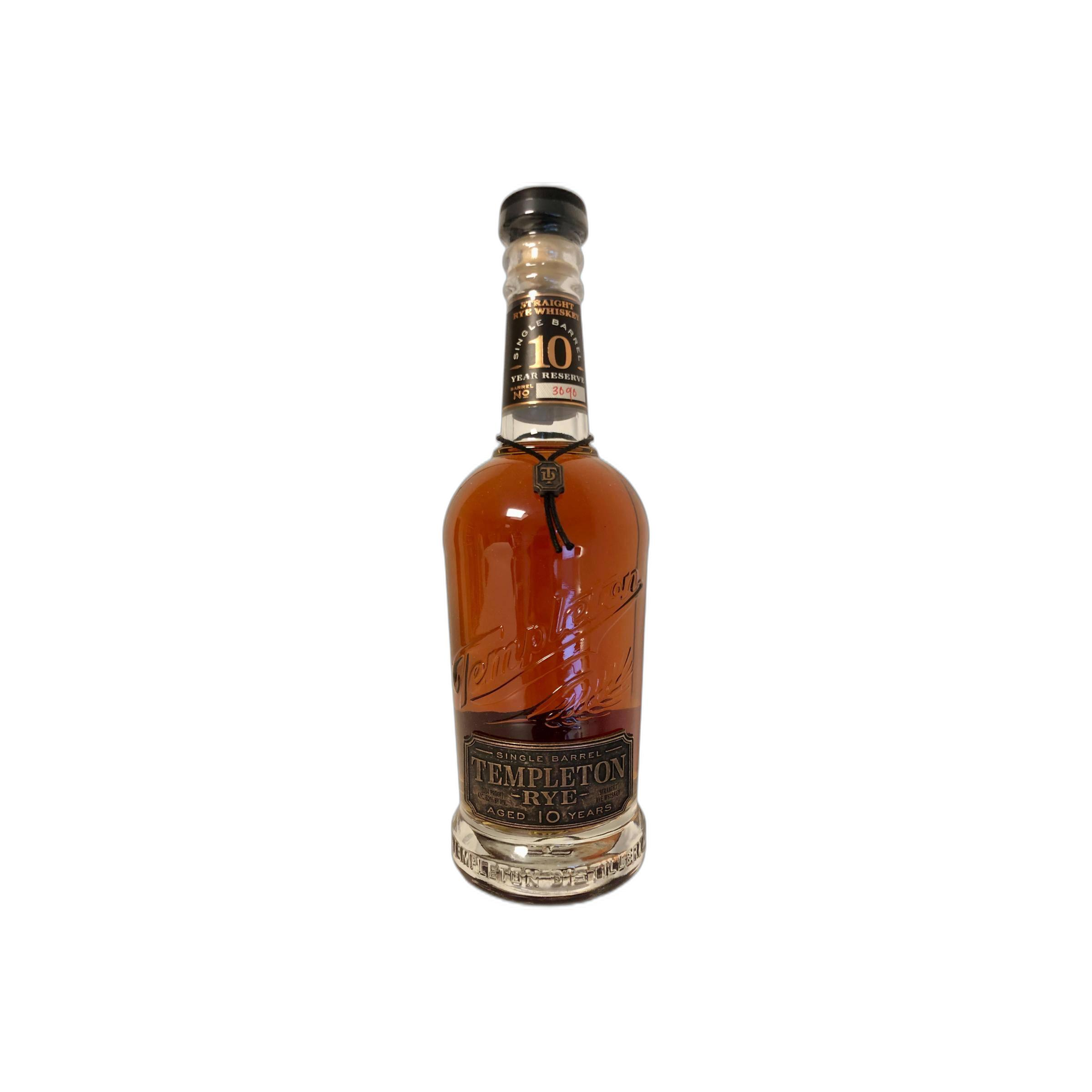 Templeton 10 Years Rye Whisky