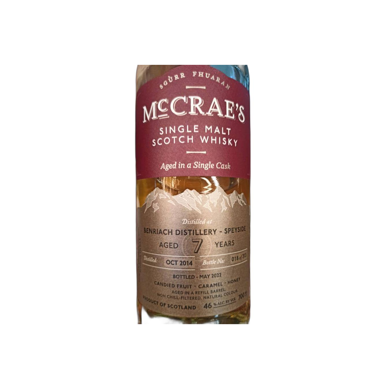 BenRiach 2014 7 Years Single Malt Whisky