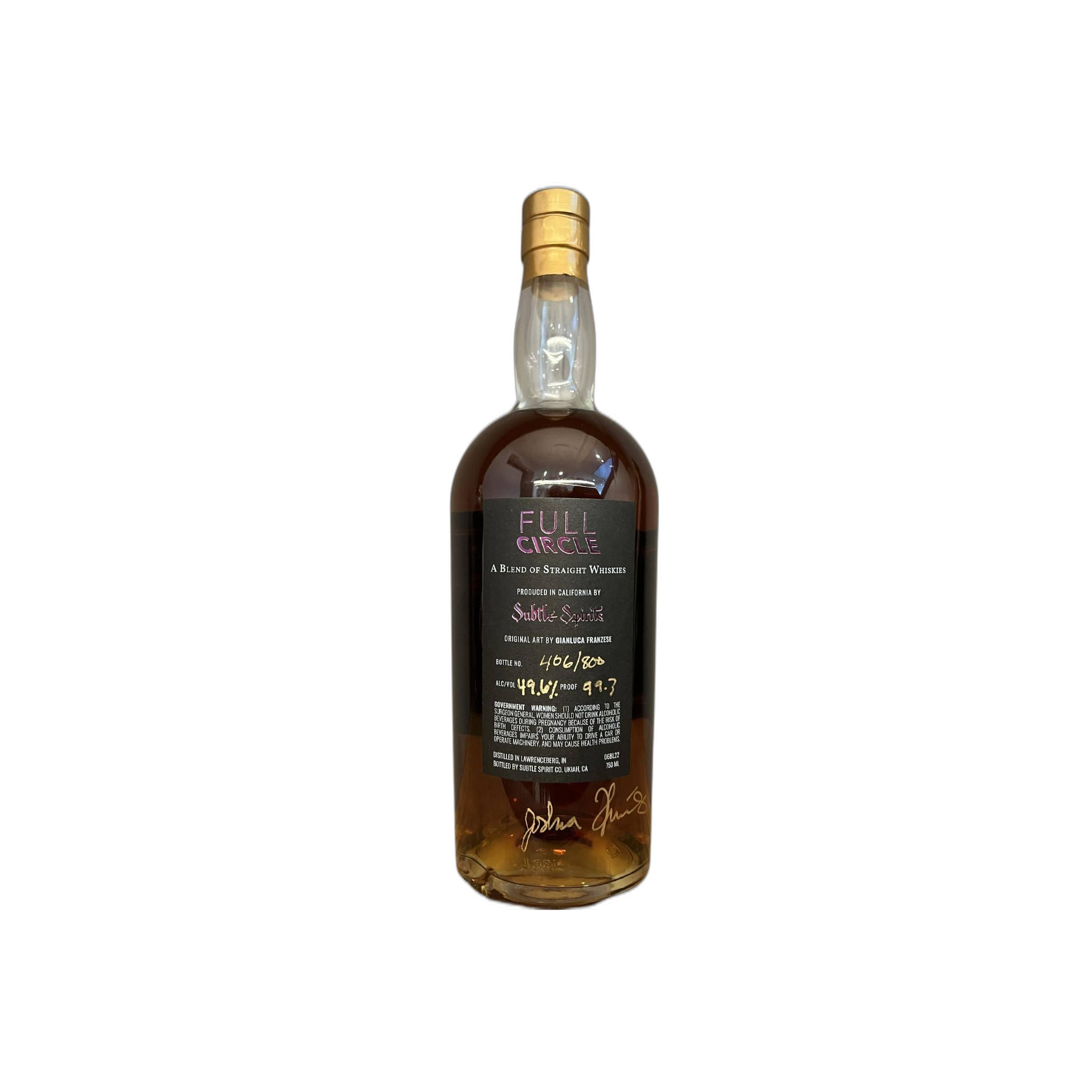 Subtle Spirits Full Circle Bourbon 2