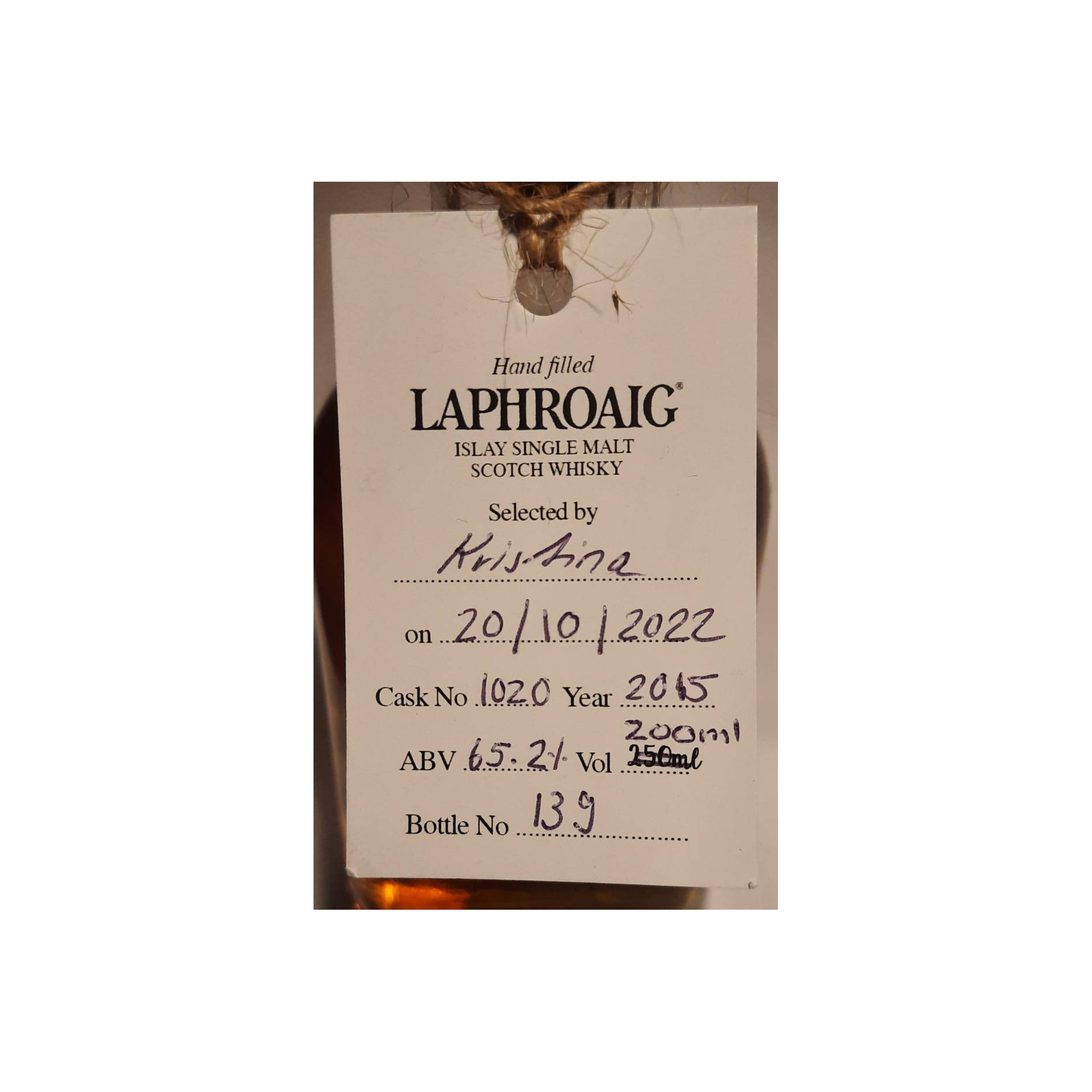 Laphroaig 2015 7 Years Single Malt Whisky 2