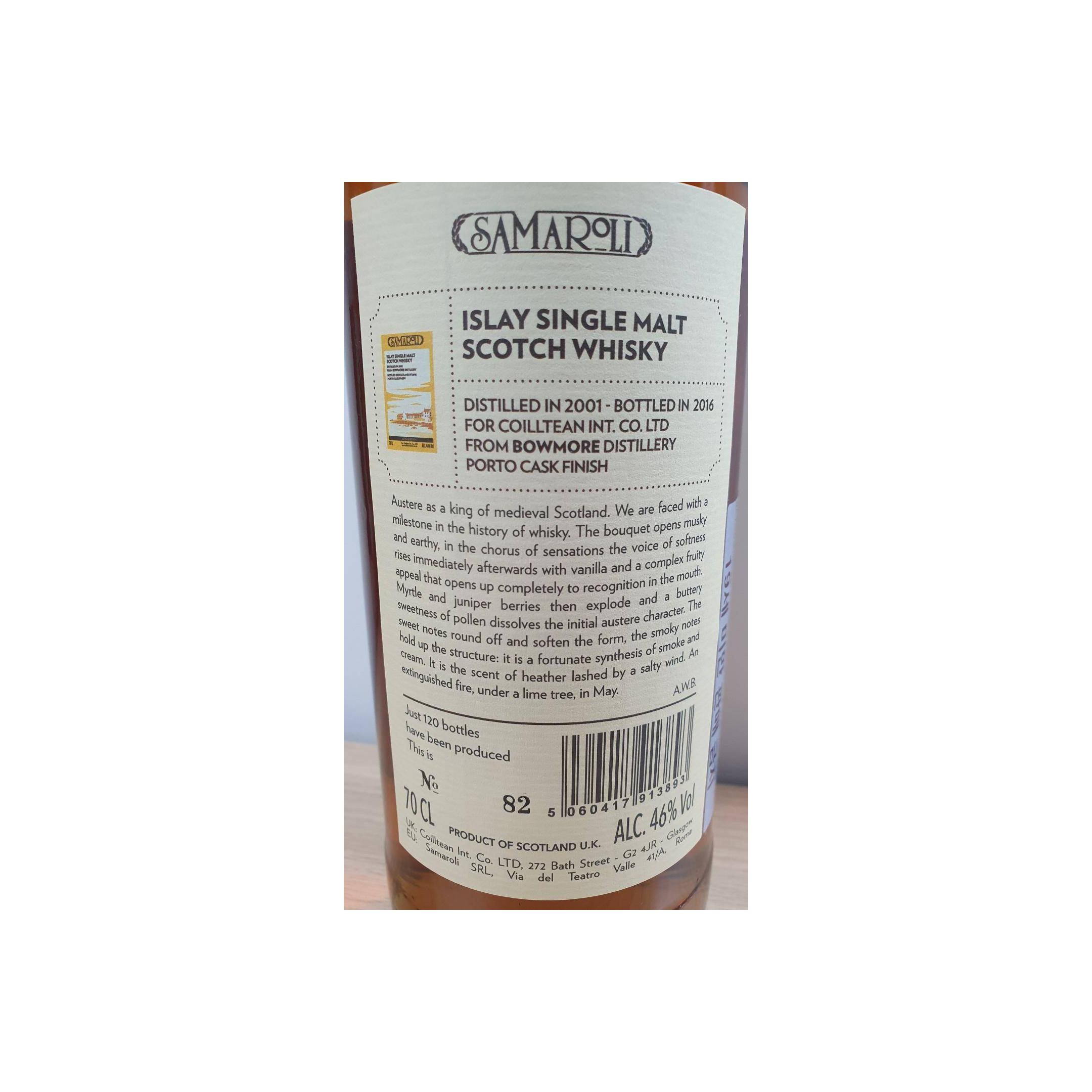 Bowmore 2001 16 Years Single Malt Whisky 3