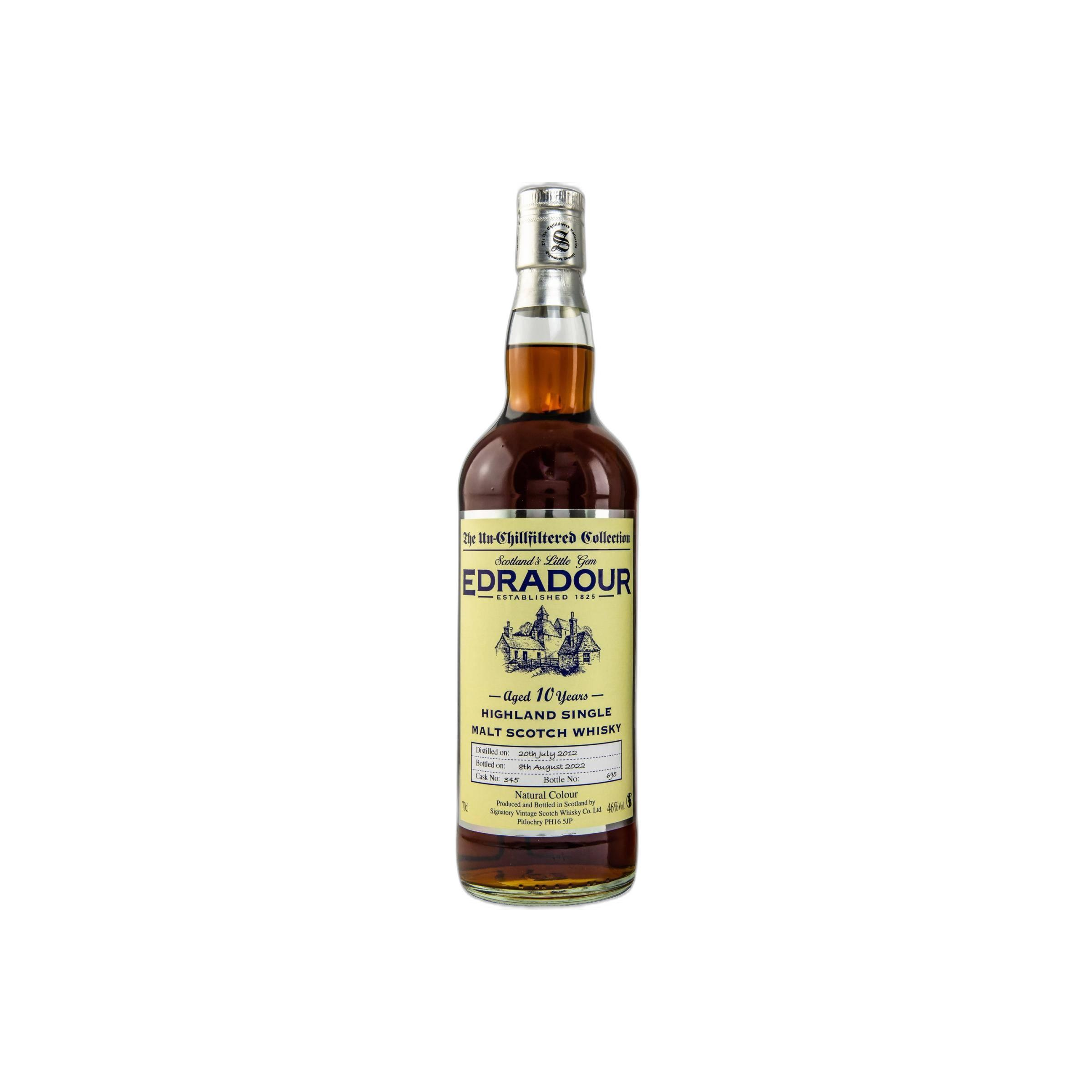 Edradour The Un-Chillfiltered Collection 2012 10 Years Single Malt Whisky