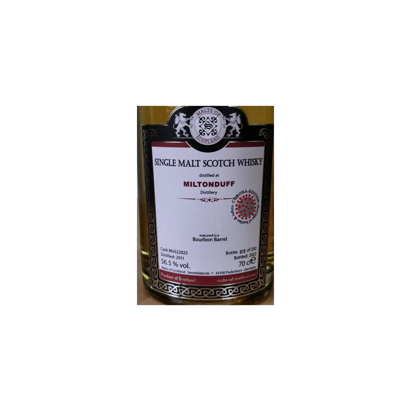 Miltonduff 2011 11 Years Single Malt Whisky 2