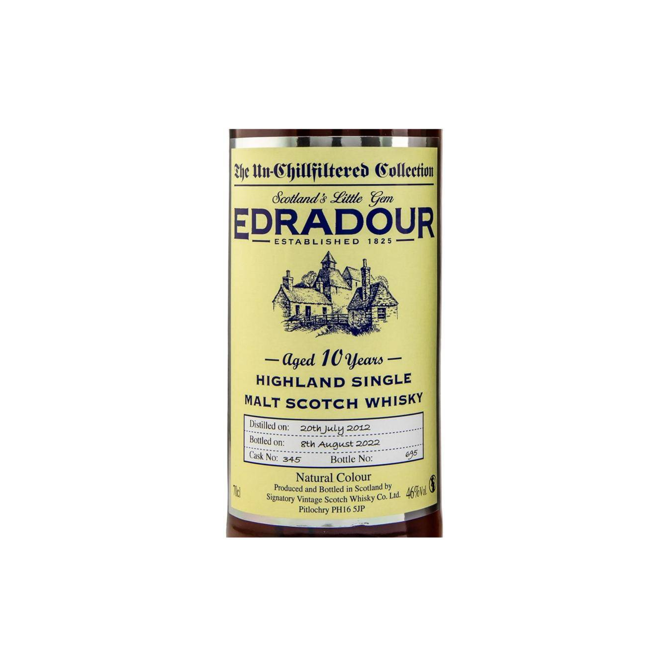 Edradour The Un-Chillfiltered Collection 2012 10 Years Single Malt Whisky 2