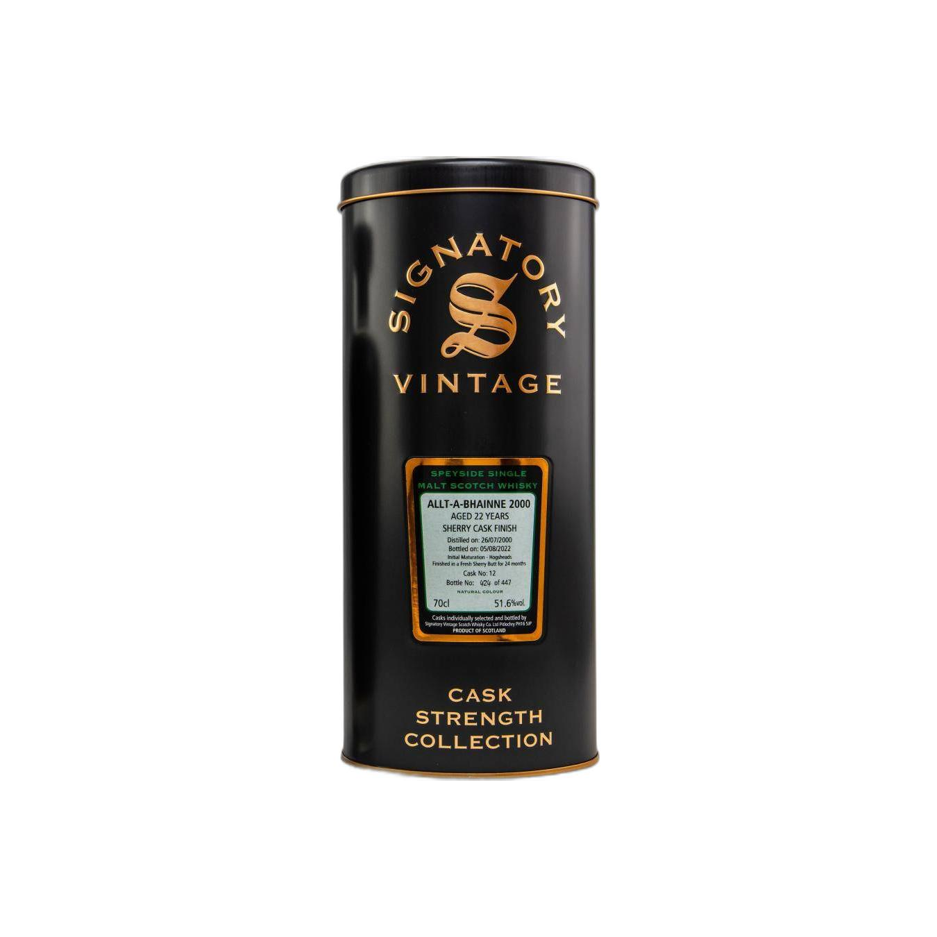 Allt-A-Bhainne Cask Strength Collection 2000 22 Years Single Malt Whisky 3