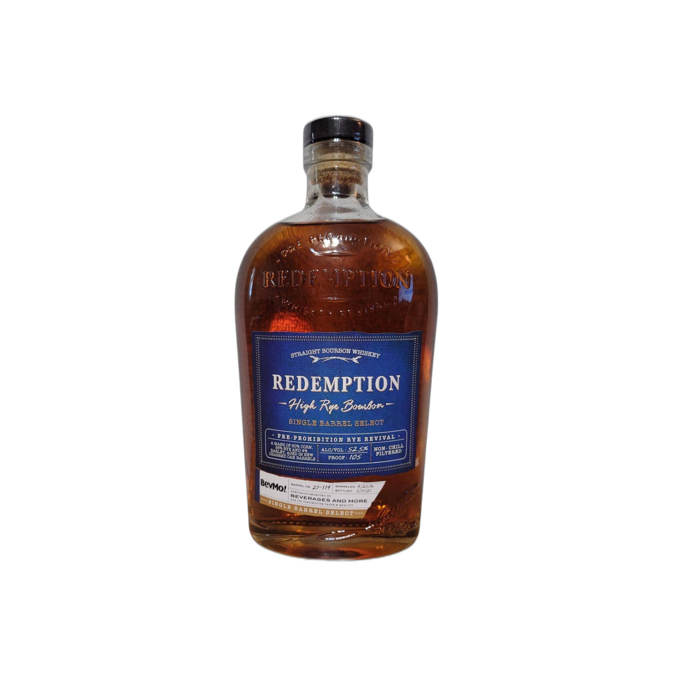 Redemption 2016 5 Years Bourbon Whisky