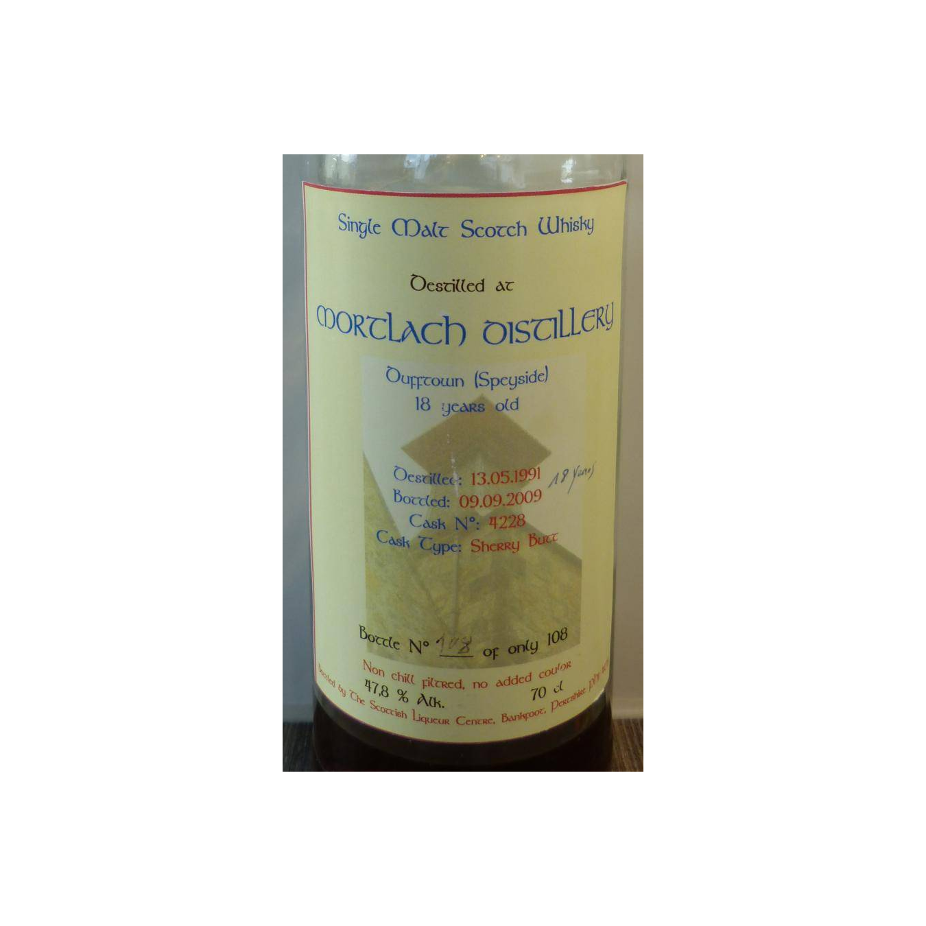 Mortlach 1991 18 Years Single Malt Whisky