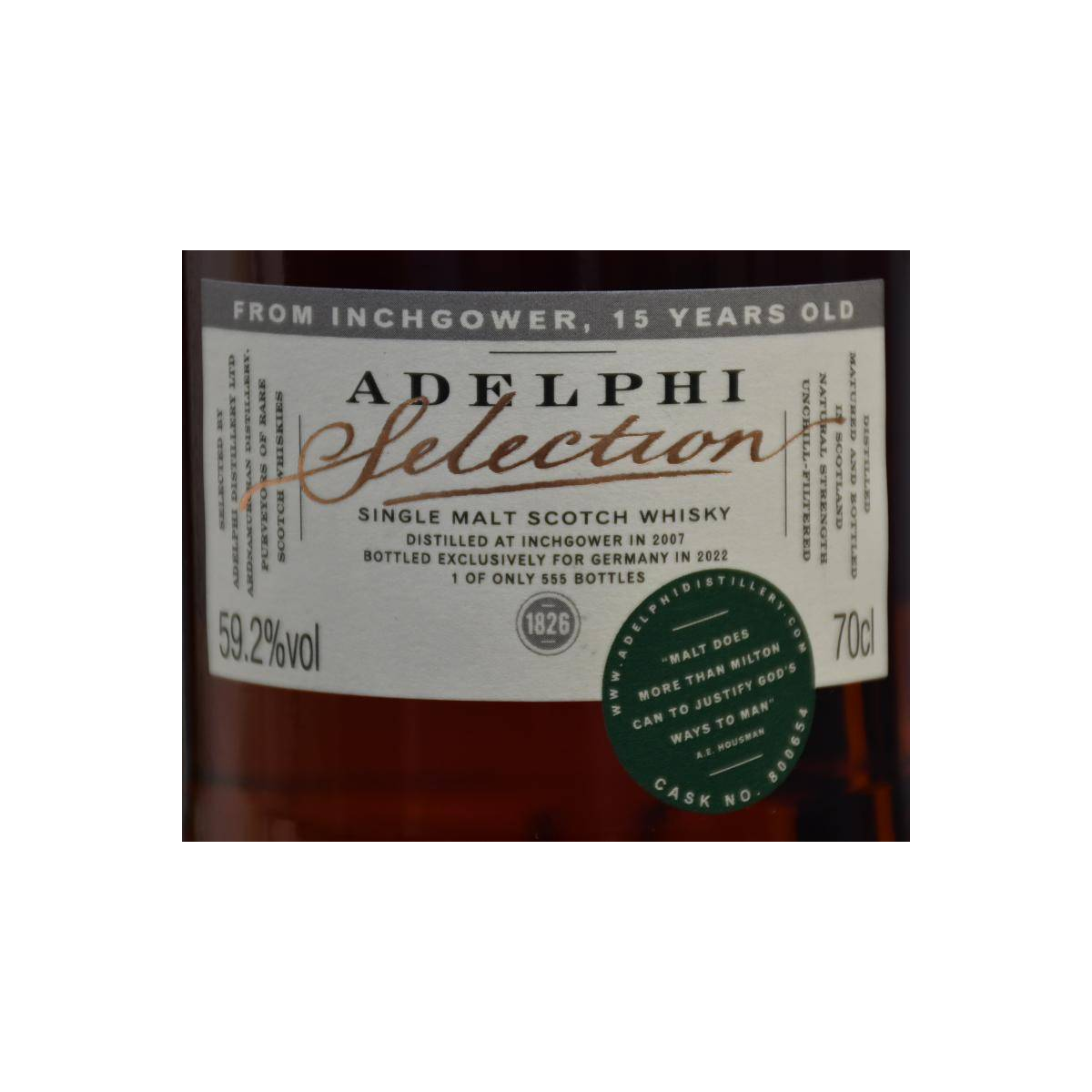 Inchgower Limited Edition 2007 15 Years Single Malt Whisky 3