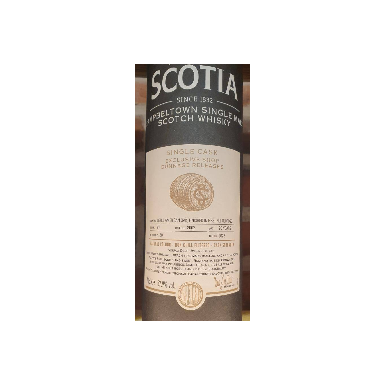 Glen Scotia 2002 20 Years Single Malt Whisky