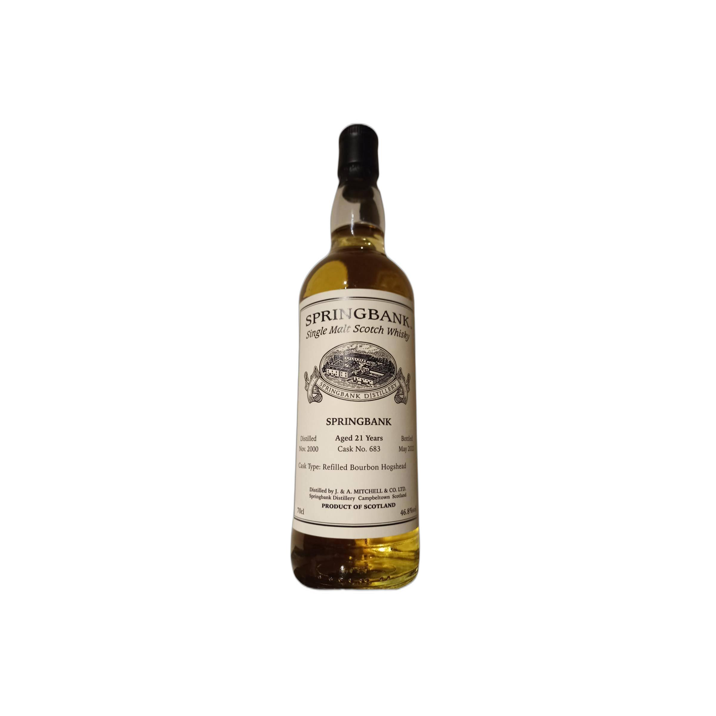 Springbank Private Bottling 2000 21 Years Single Malt Whisky