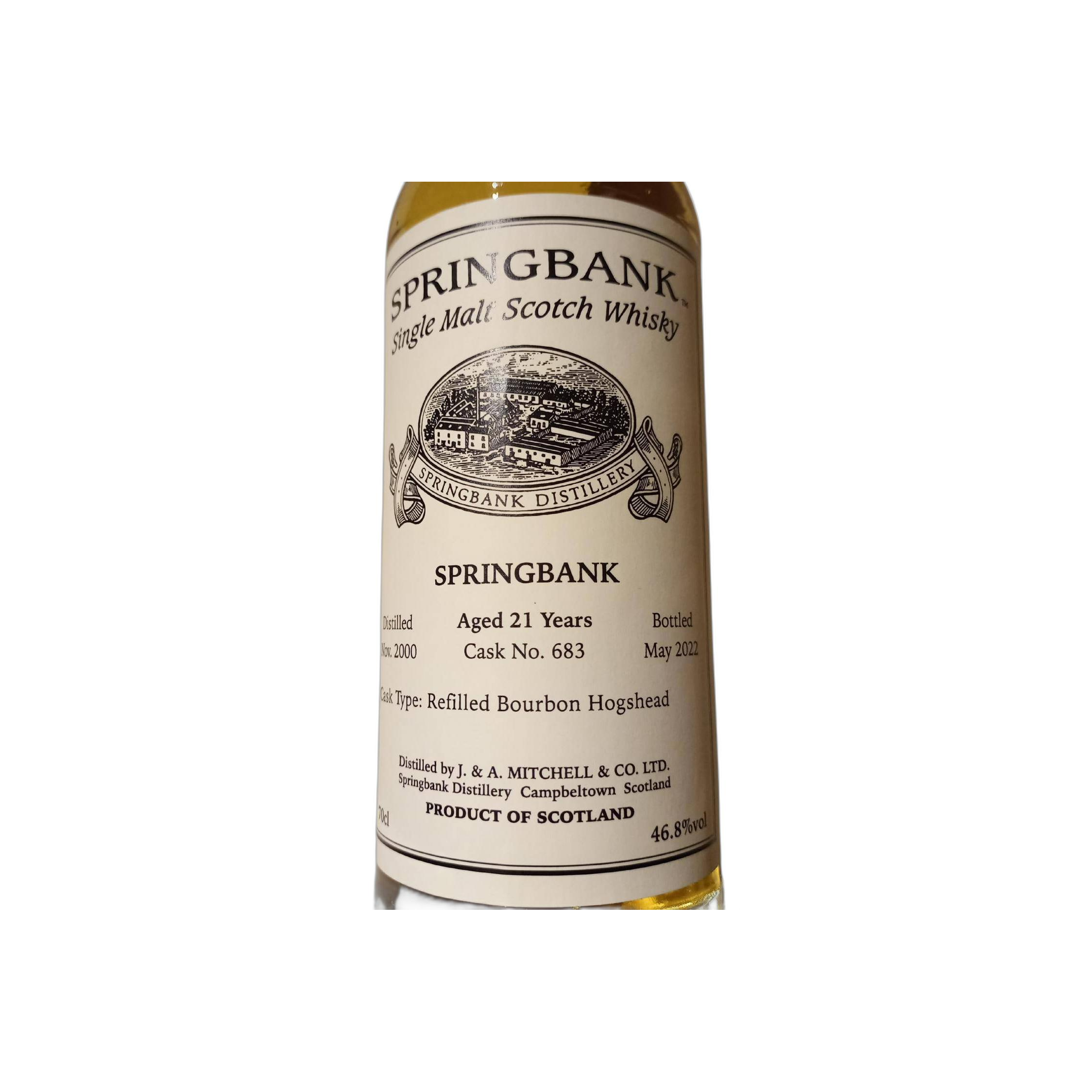 Springbank Private Bottling 2000 21 Years Single Malt Whisky 2