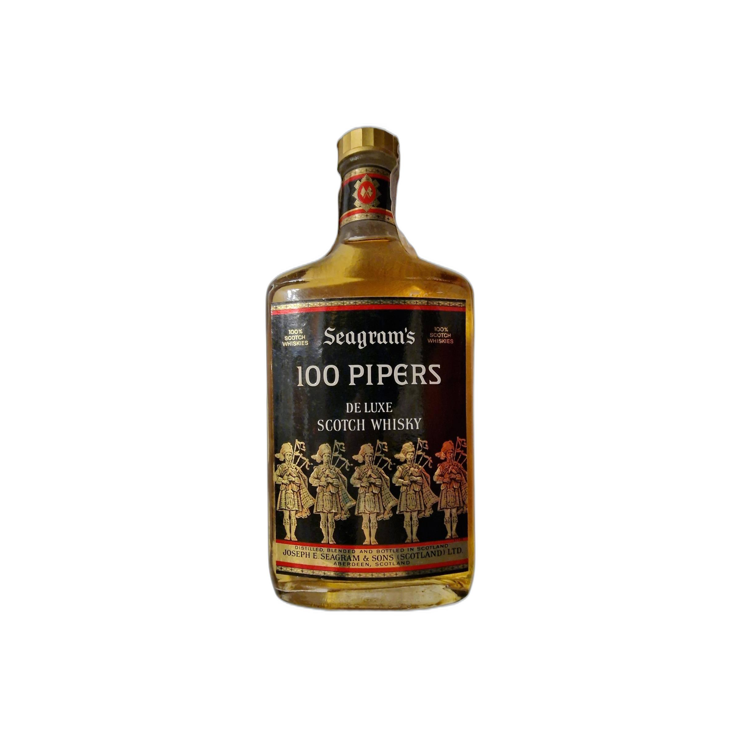 100 Pipers De Luxe Scotch Whisky