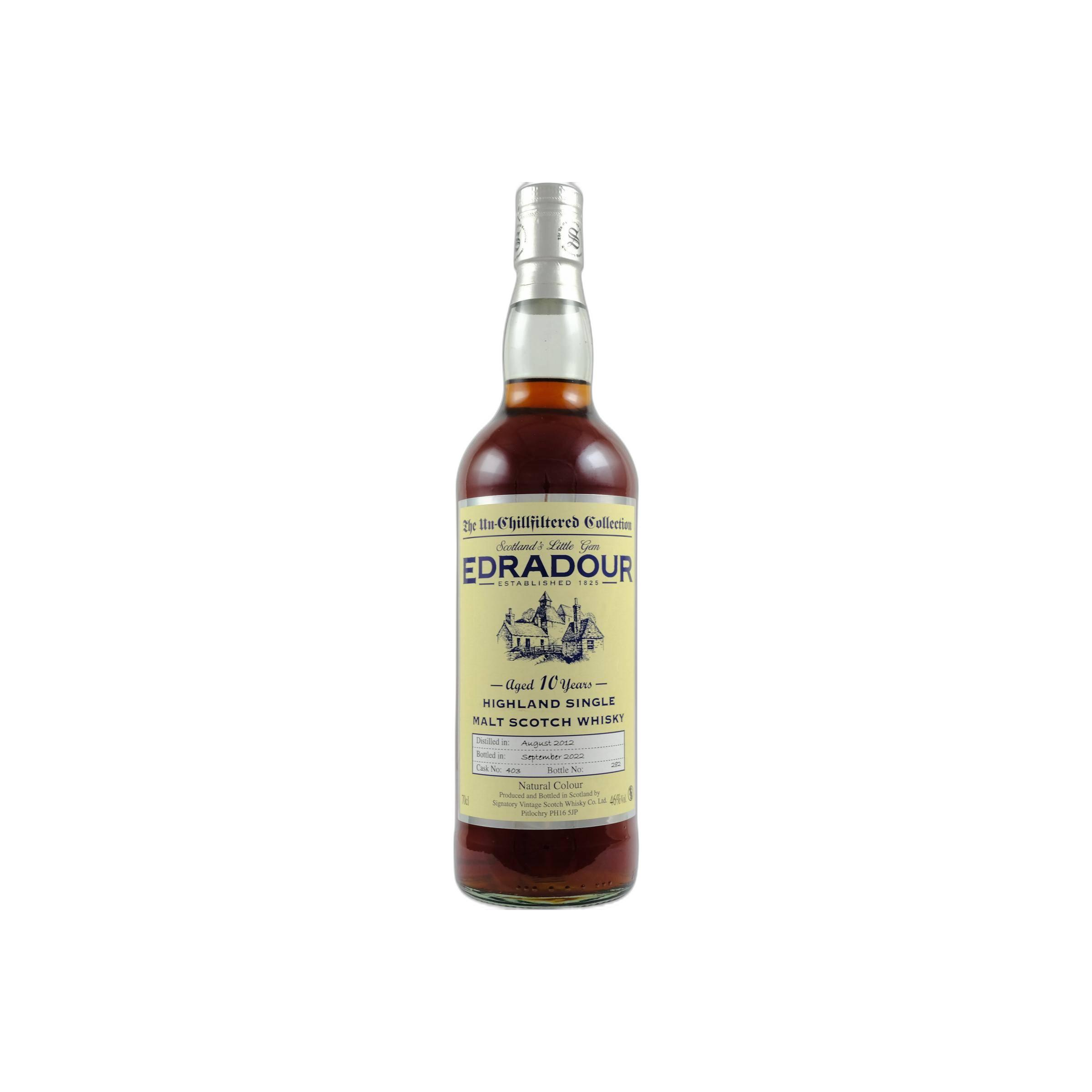 Edradour The Un-Chillfiltered Collection 2012 10 Years Single Malt Whisky