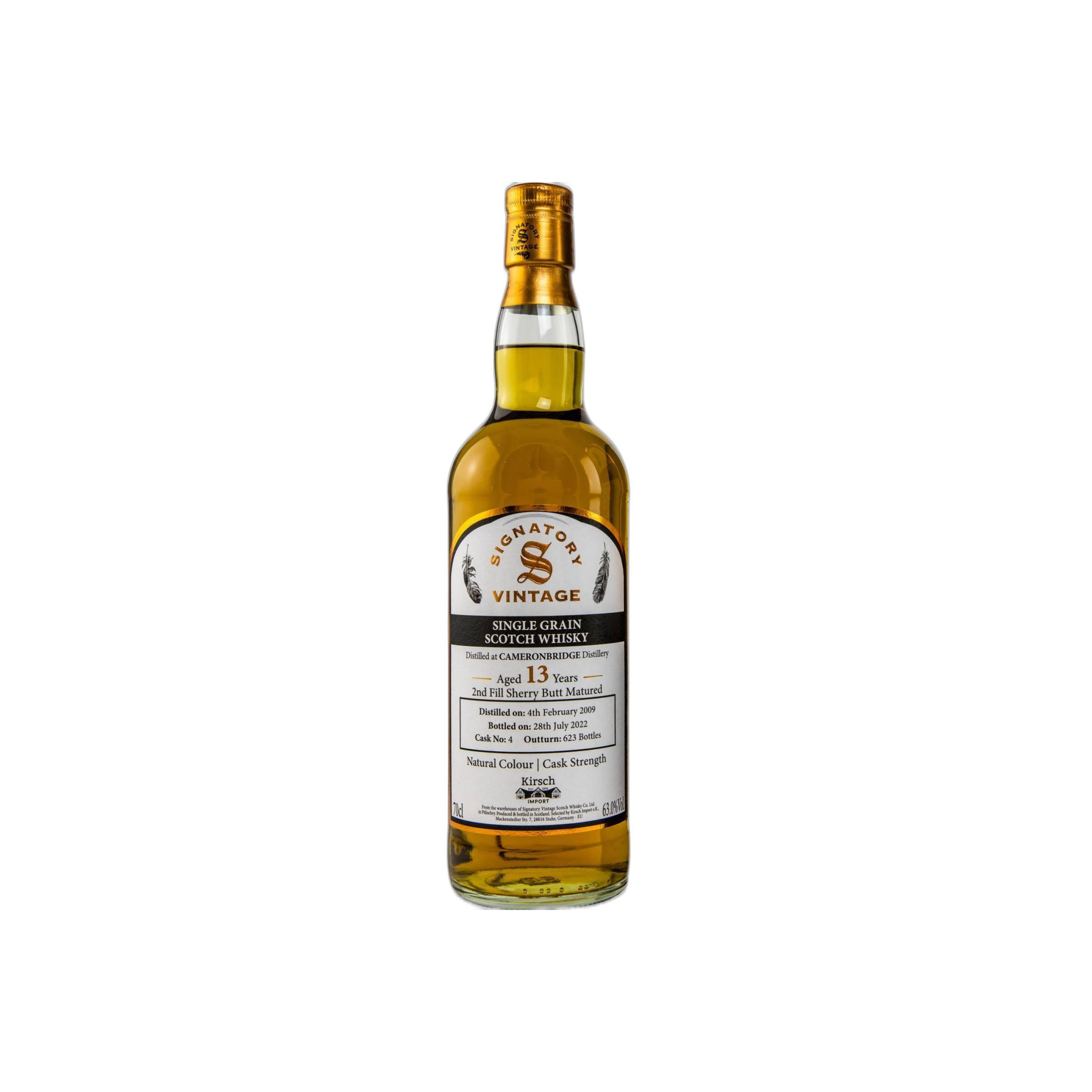 Cameronbridge 2009 13 Years Single Grain Whisky