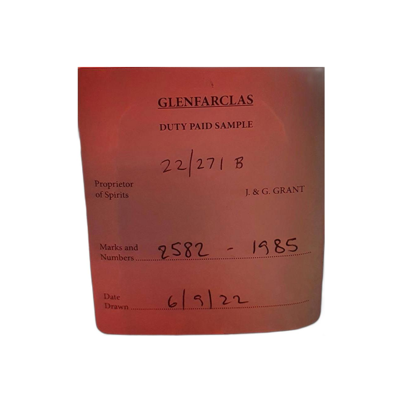 Glenfarclas 1985 37 Years Single Malt Whisky