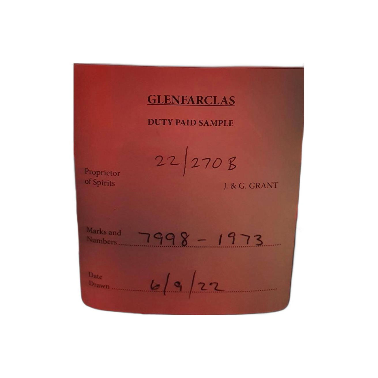 Glenfarclas 1973 48 Years Single Malt Whisky