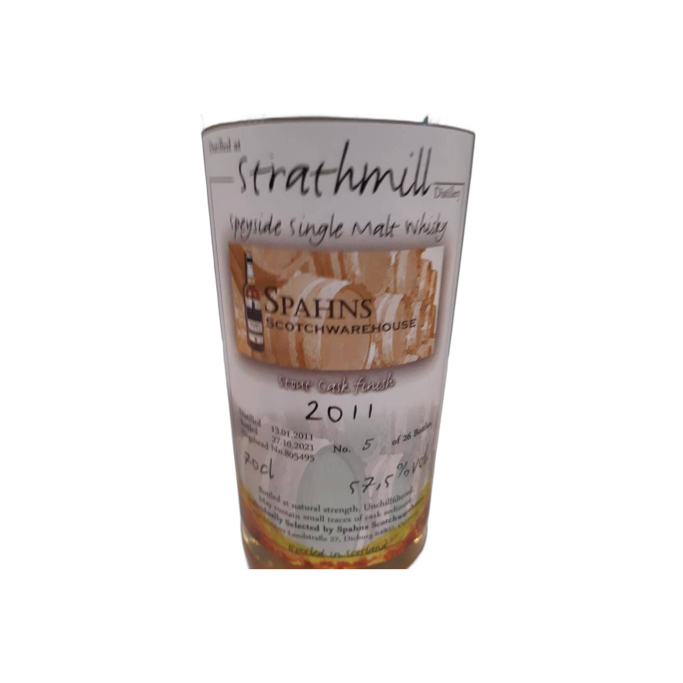 Strathmill 2011 10 Years Single Malt Whisky