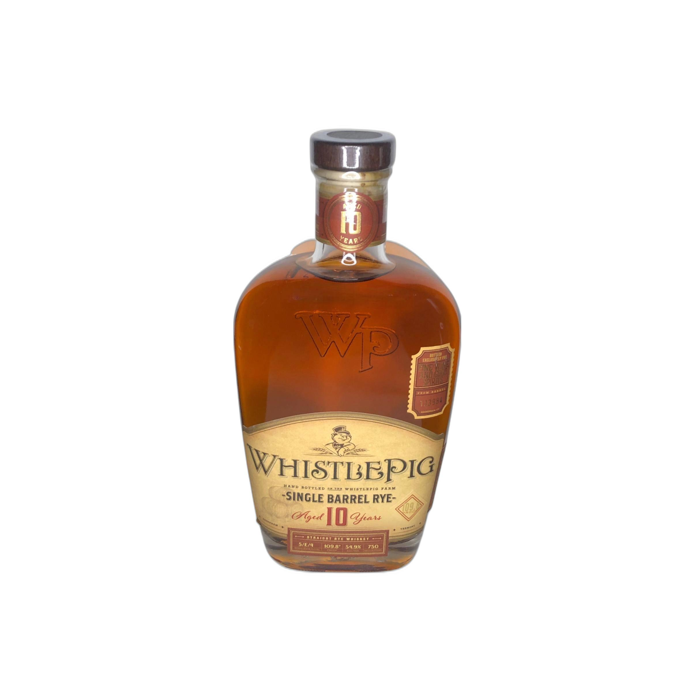 WhistlePig 10 Years Rye Whisky