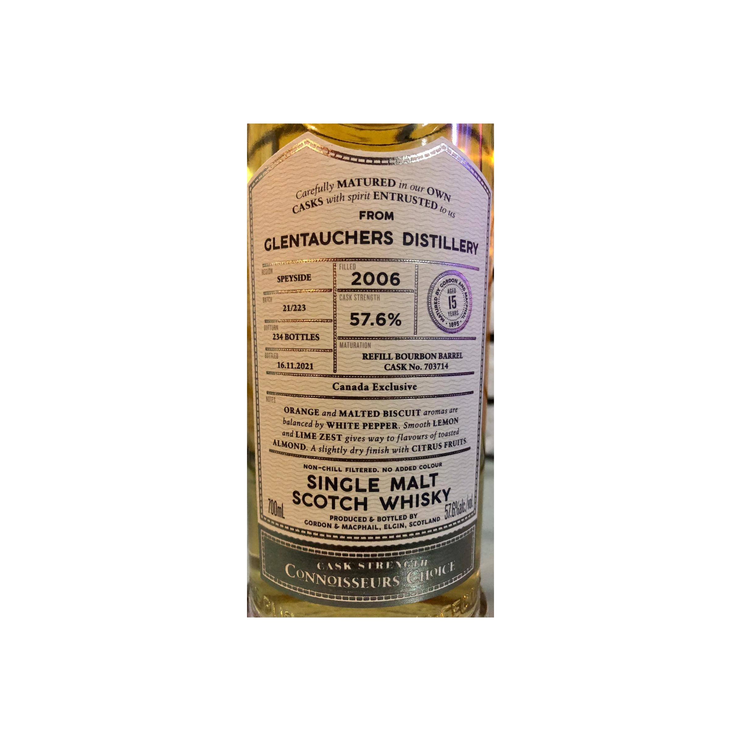 Glentauchers Connoisseurs Choice 2006 15 Years Single Malt Whisky 2