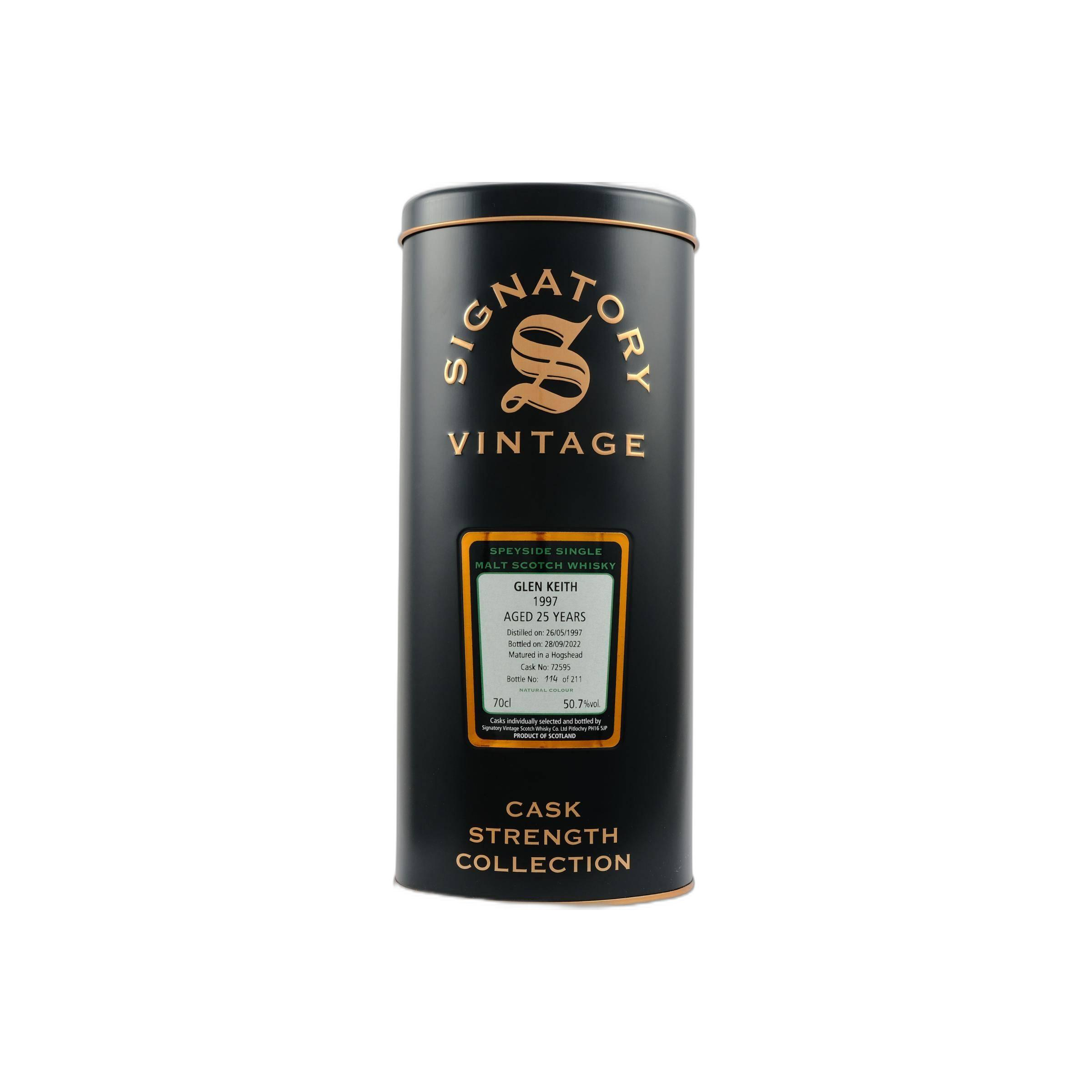 Glen Keith Cask Strength Collection 1997 25 Years Single Malt Whisky 2