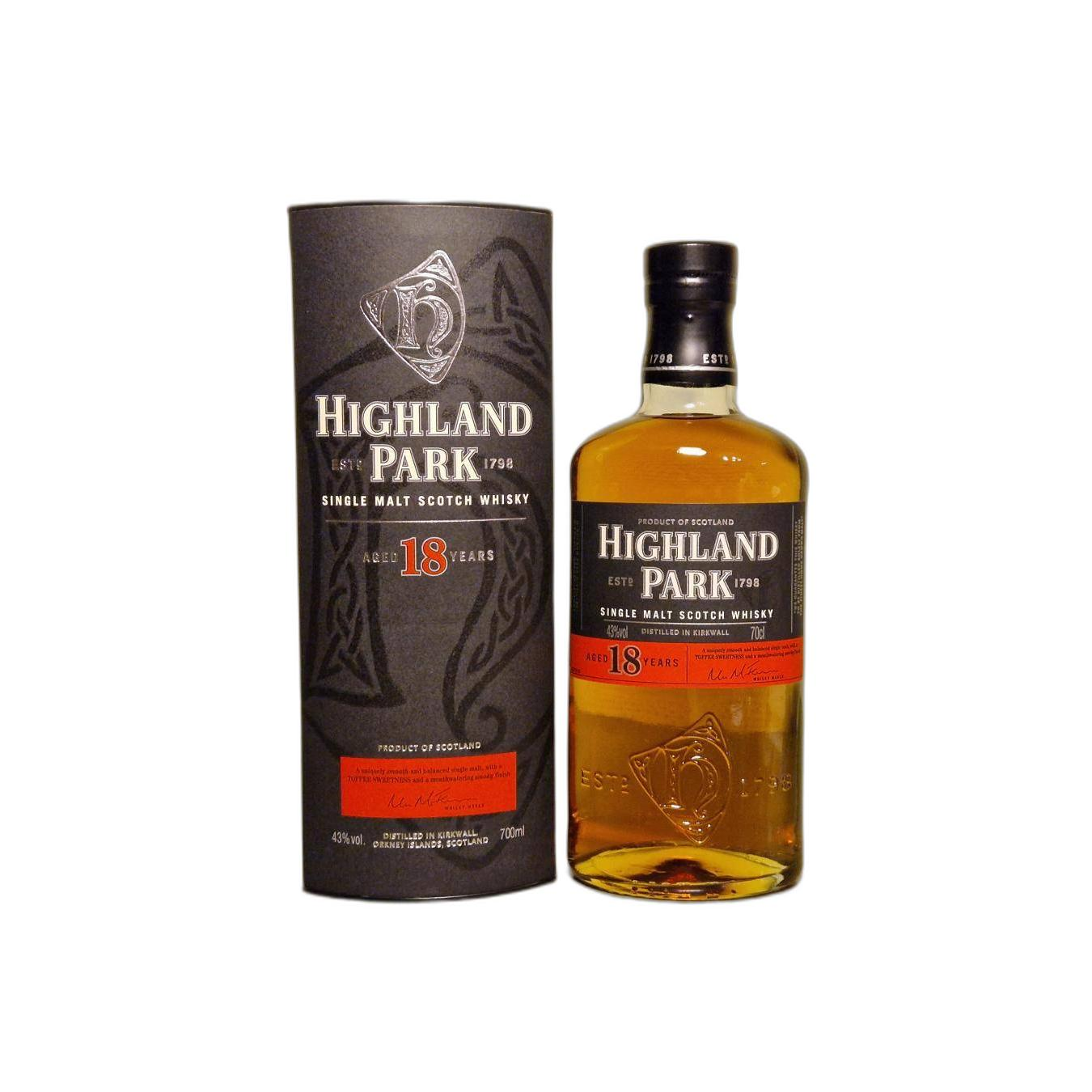 Highland Park 18 Years Single Malt Whisky
