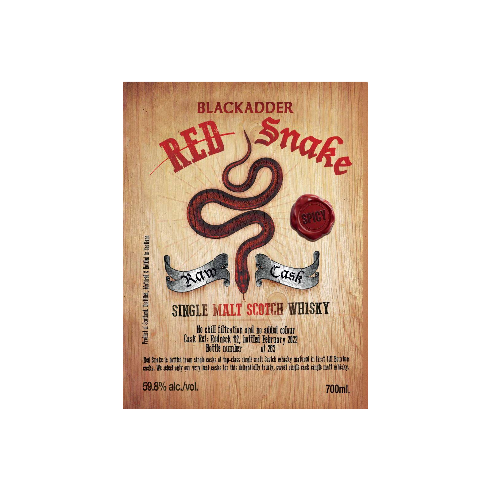 Blackadder Raw Cask Single Malt Whisky