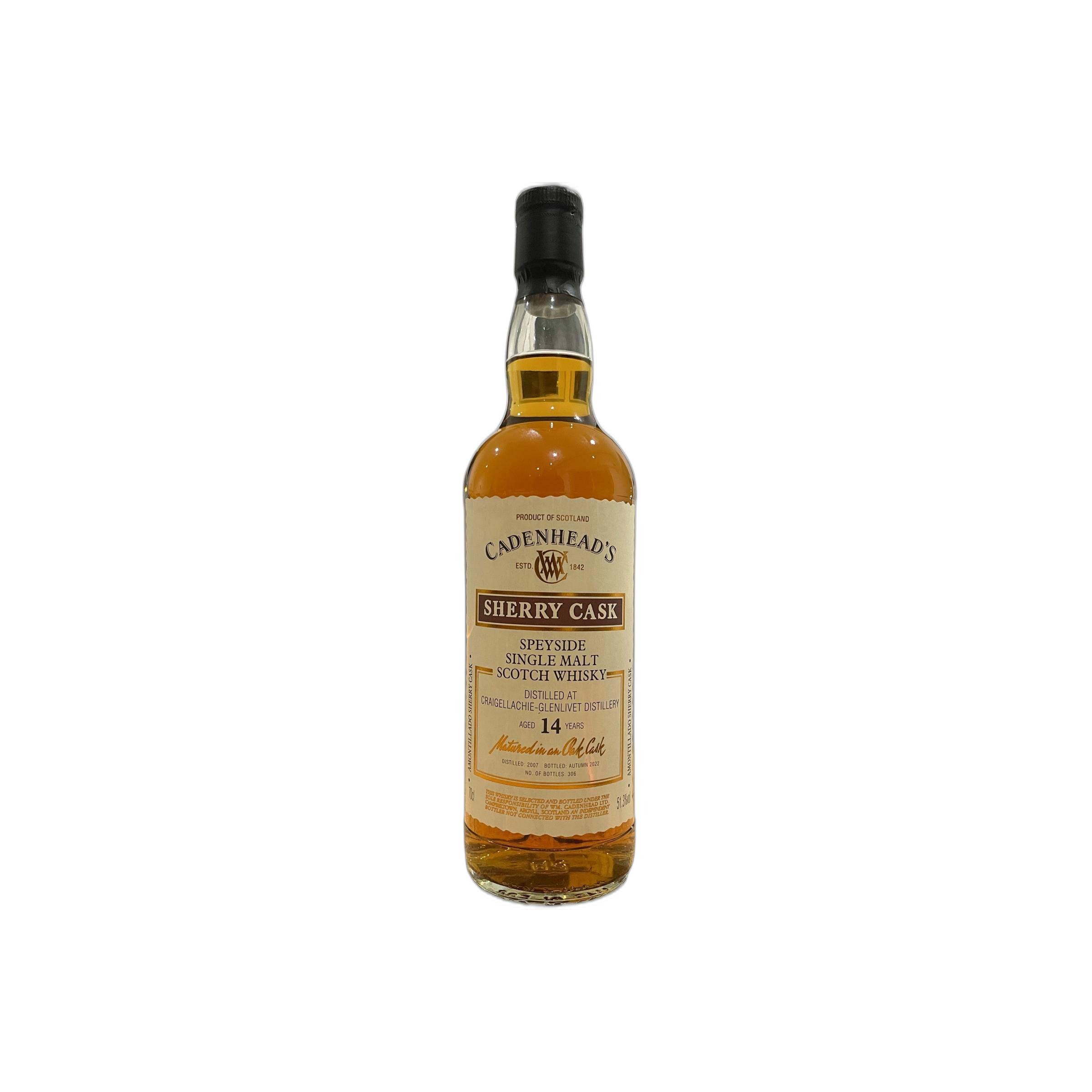 Craigellachie Sherry Cask 2007 14 Years Single Malt Whisky