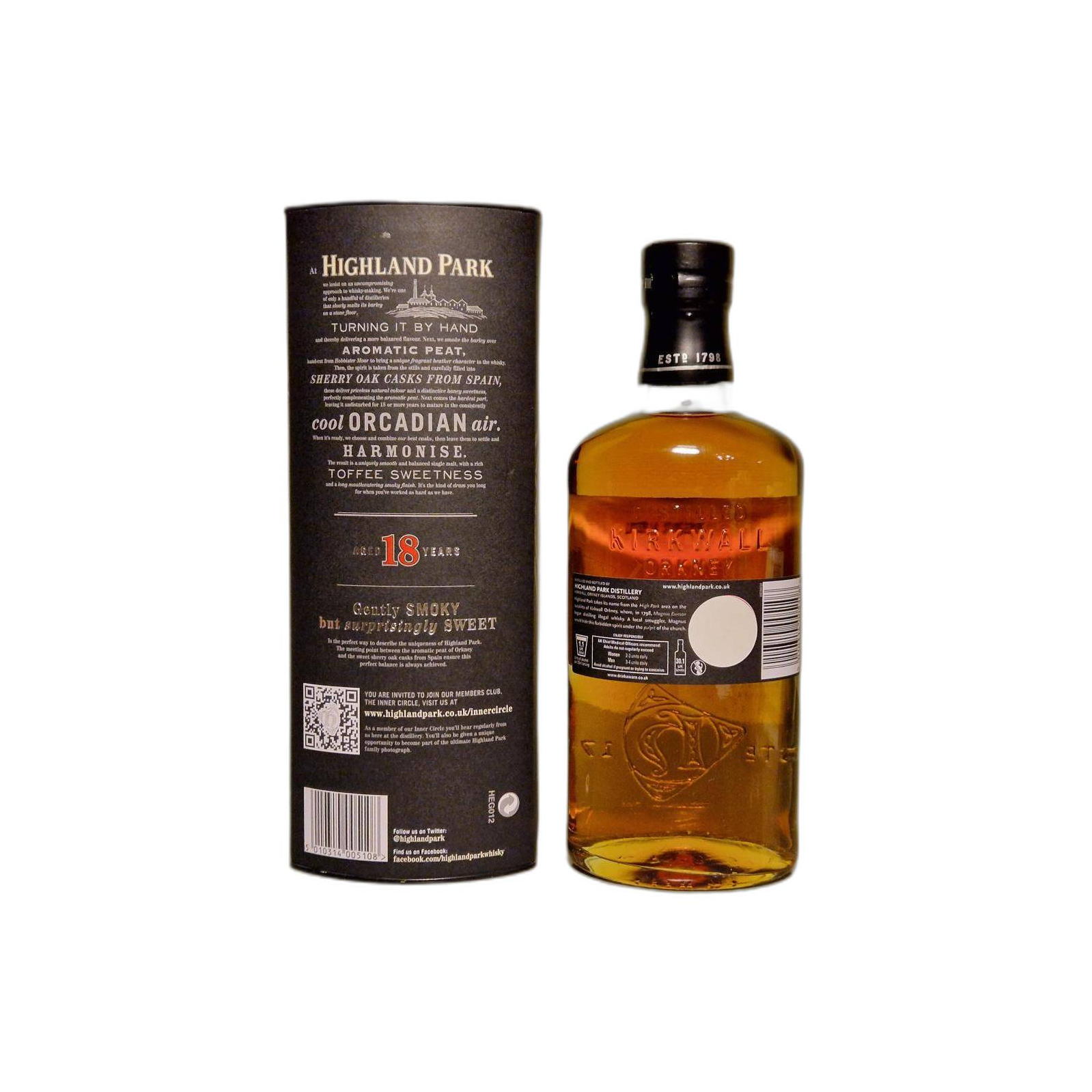 Highland Park 18 Years Single Malt Whisky 2