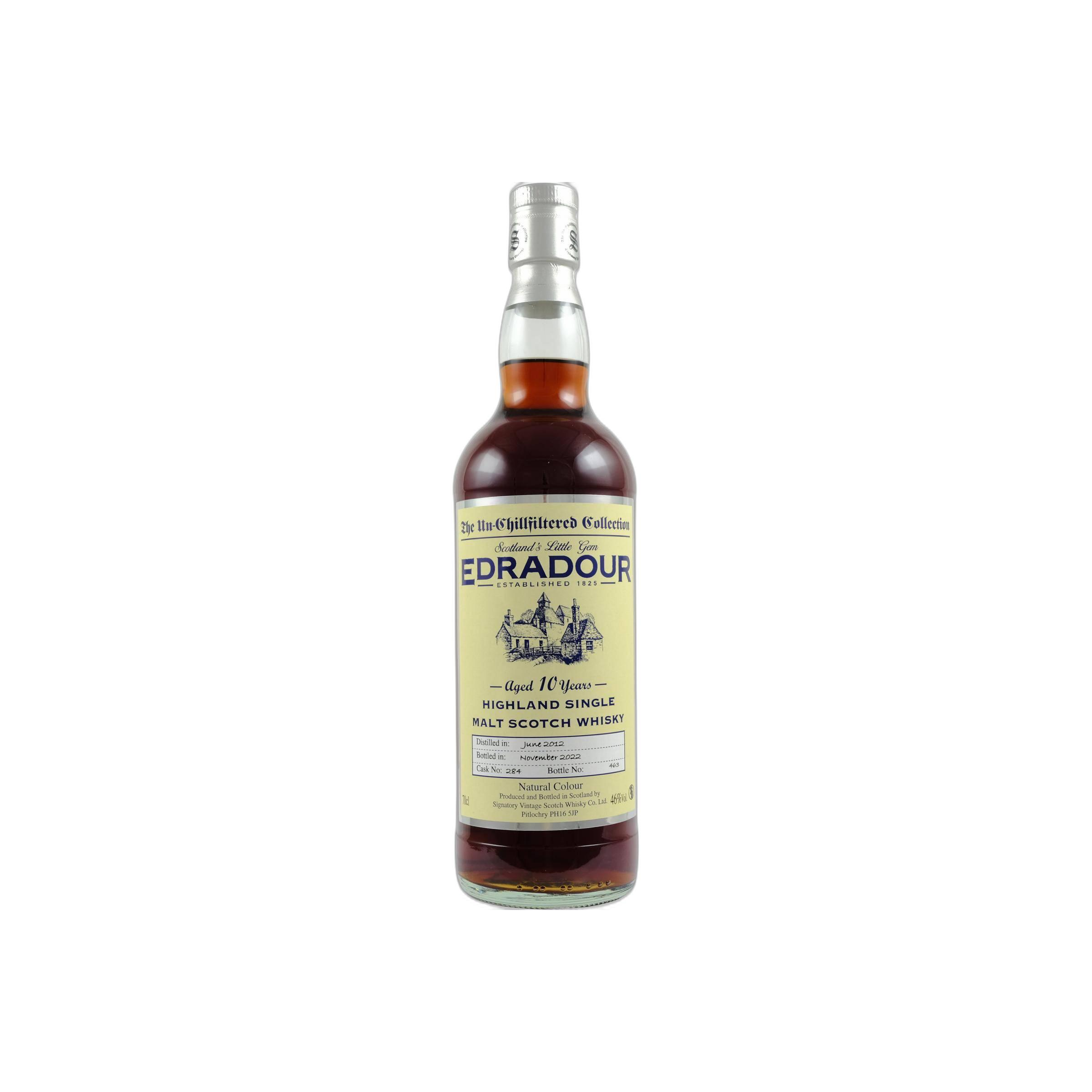 Edradour The Un-Chillfiltered Collection 2012 10 Years Single Malt Whisky
