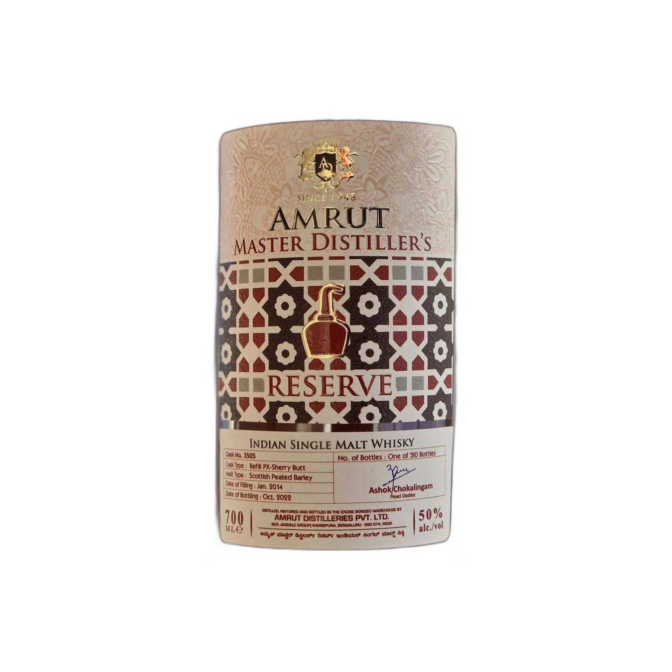 Amrut 2014 8 Years Single Malt Whisky