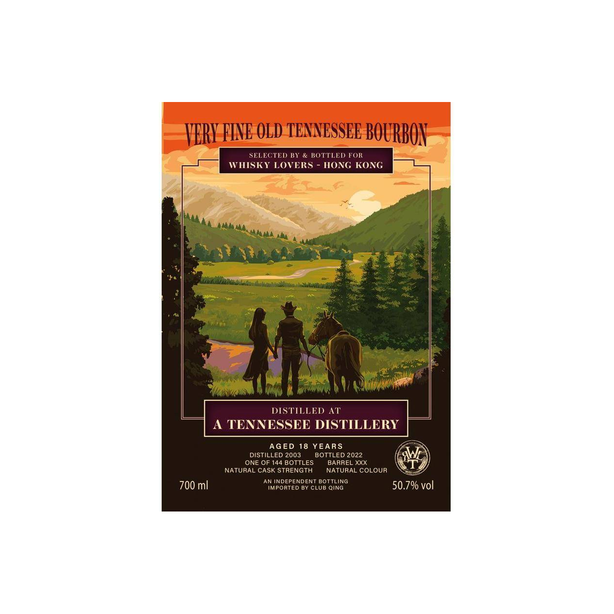 Distilled at a Tennessee Distillery 2003 UD