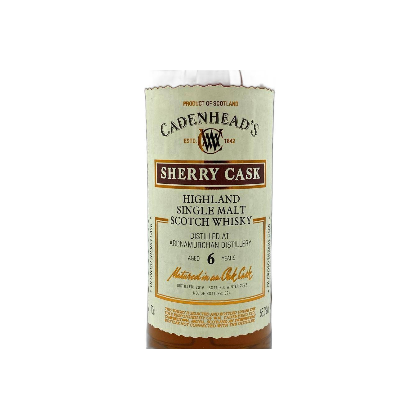 Ardnamurchan Sherry Cask 2016 6 Years Single Malt Whisky 2