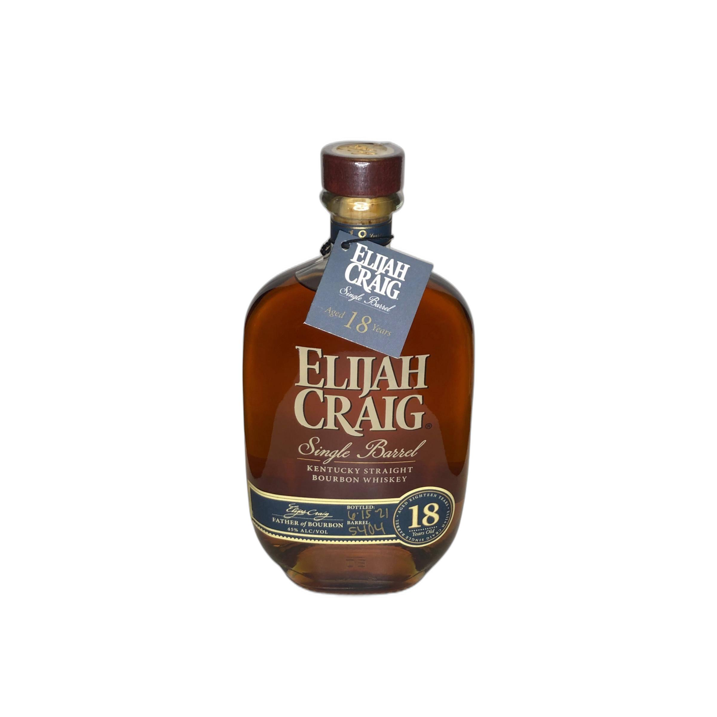Elijah Craig Kentucky Straight Bourbon Whiskey 18 Years Bourbon Whisky