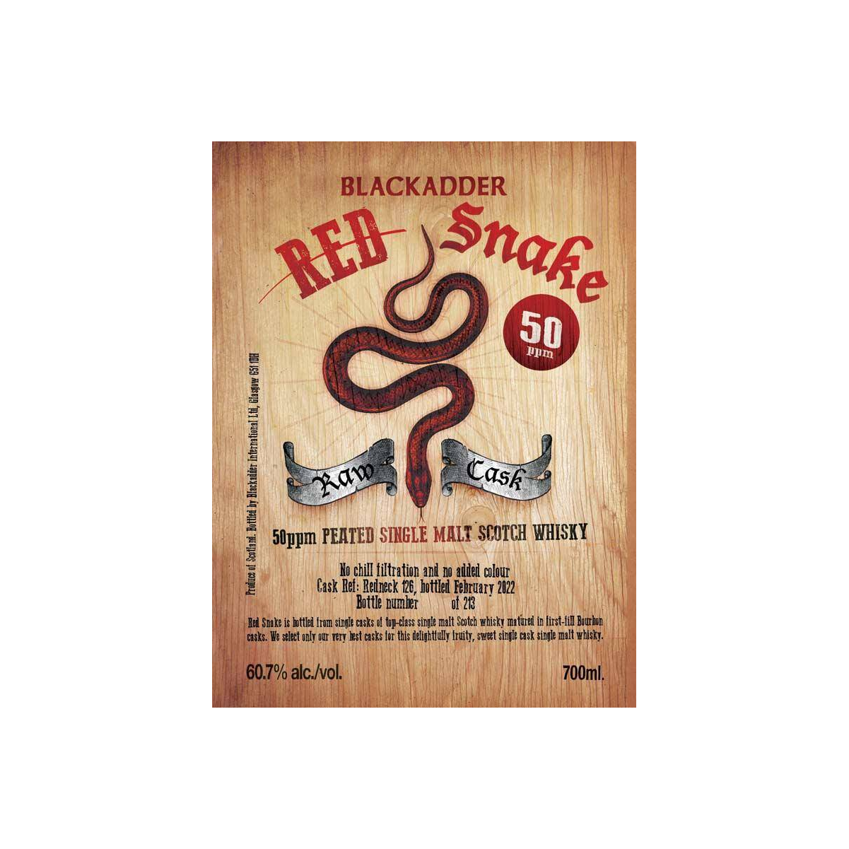 Blackadder Raw Cask Single Malt Whisky