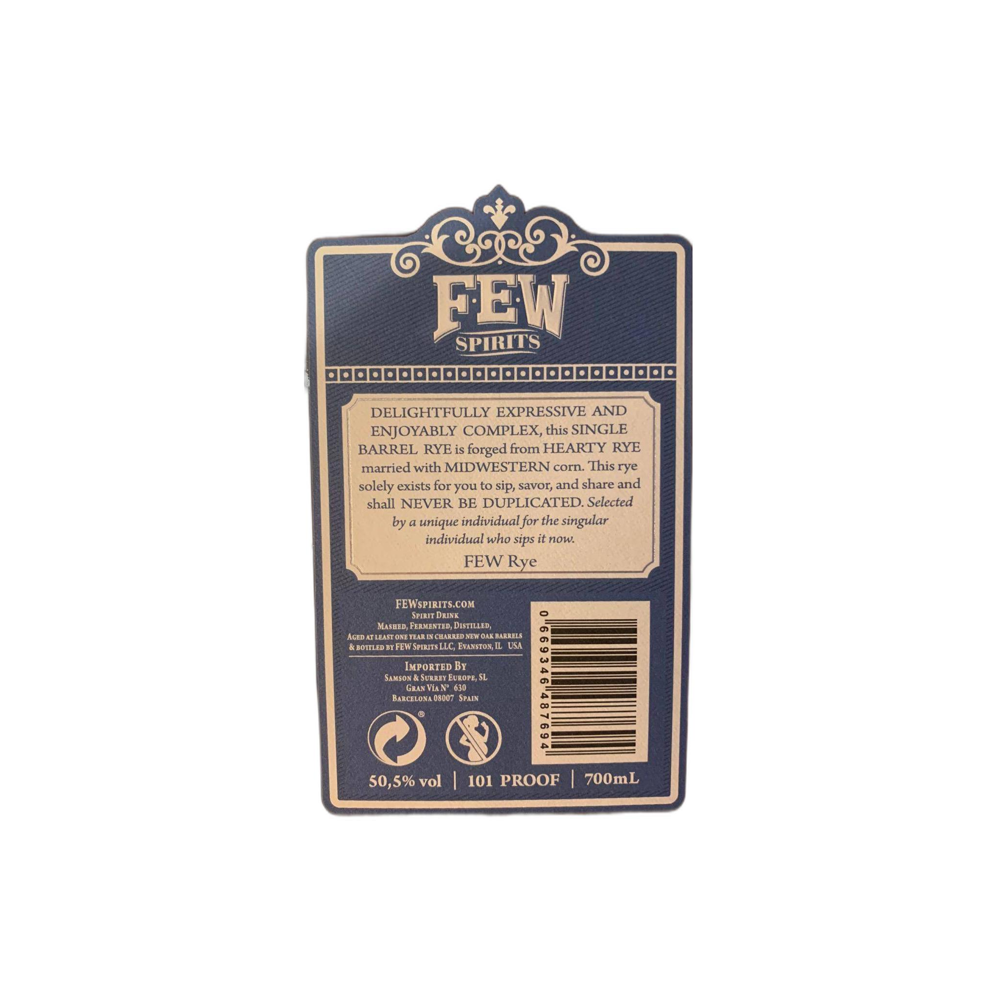 FEW Straight Rye Whiskey 3