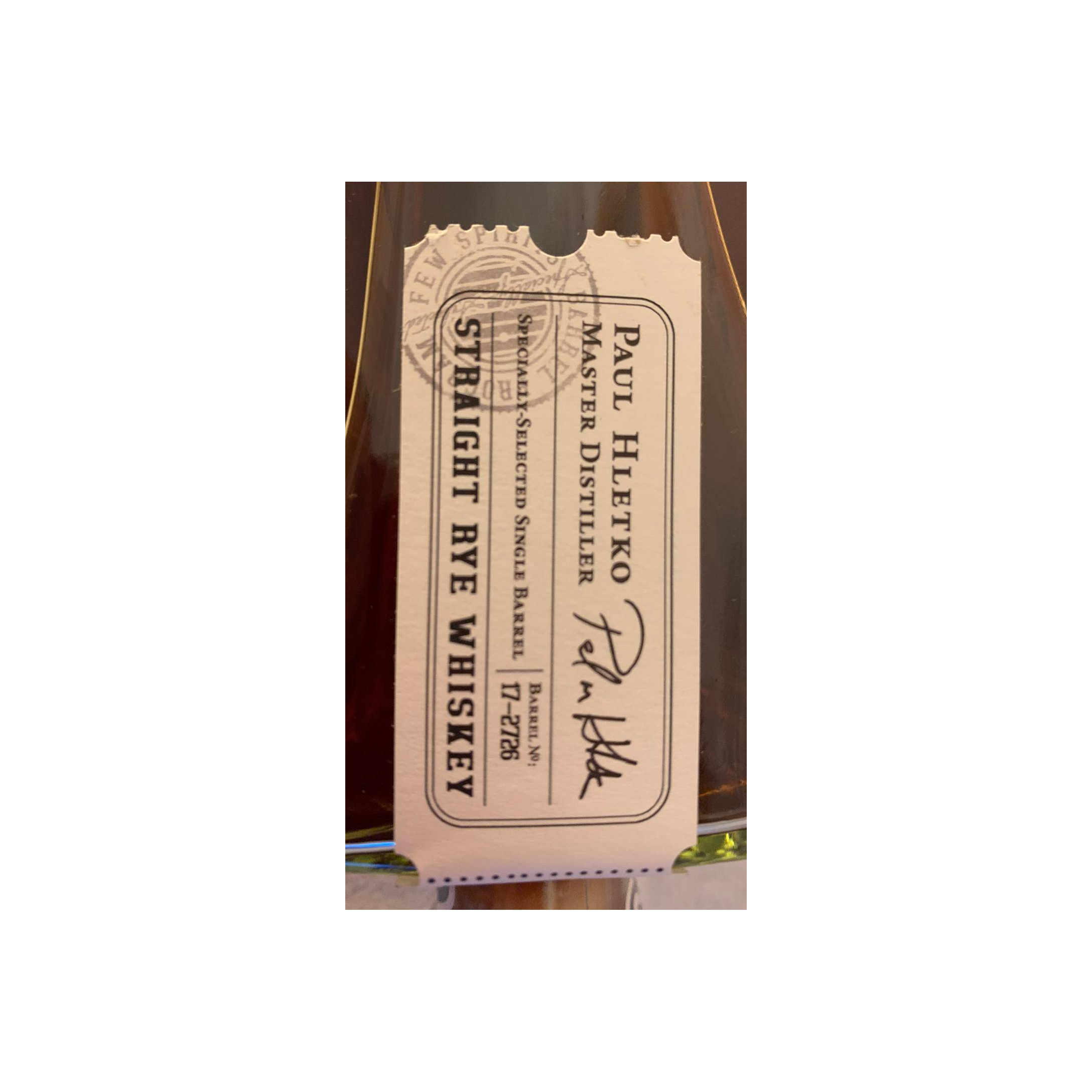 FEW Straight Rye Whiskey 2