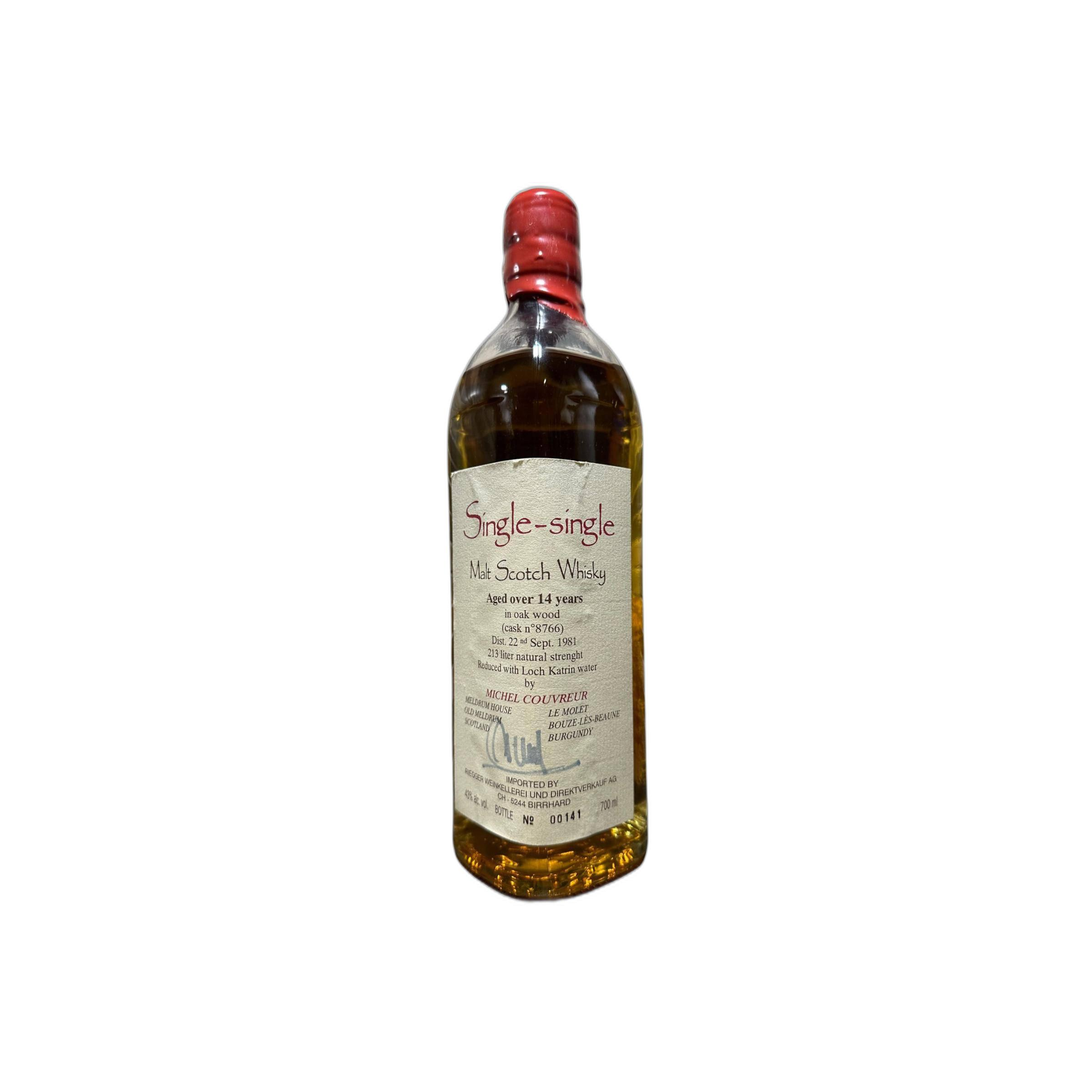Michel Couvreur 1981 14 Years Single Malt Whisky