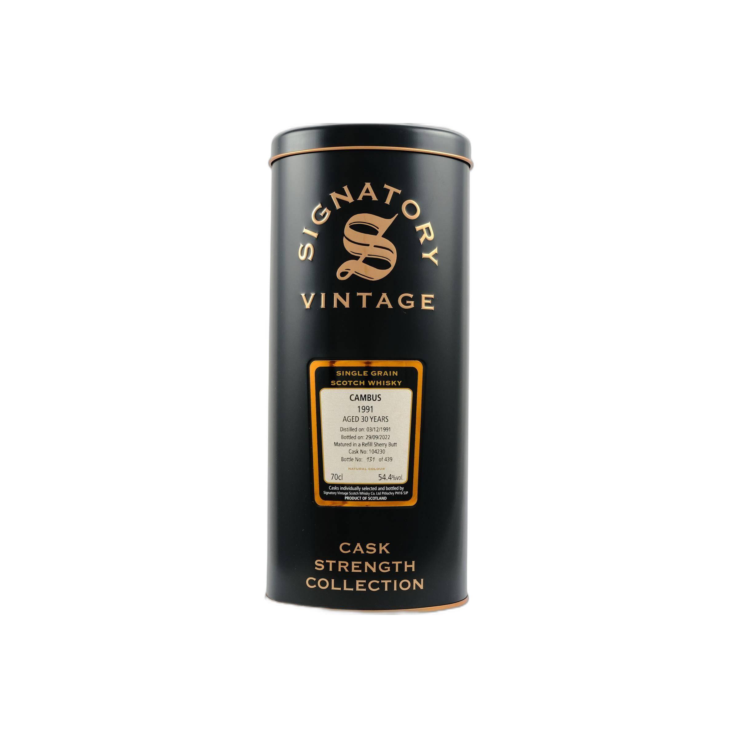 Cambus Cask Strength Collection 1991 30 Years Single Grain Whisky 2