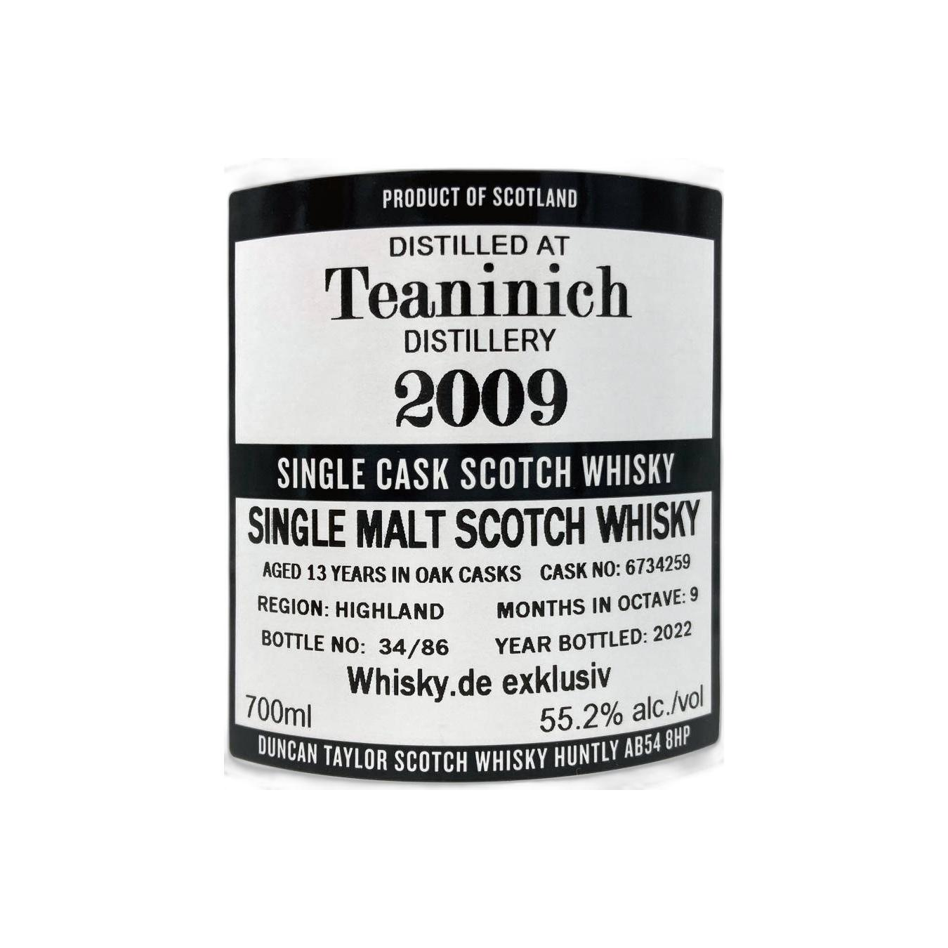 Teaninich The Octave 2009 13 Years Single Malt Whisky 3