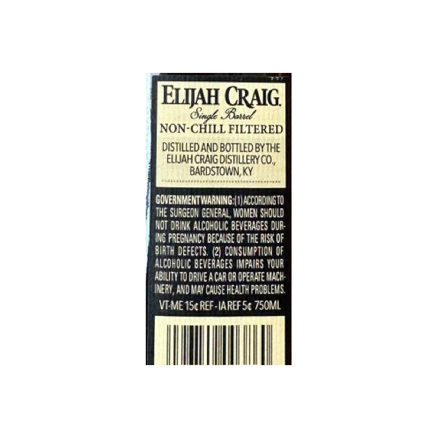 Elijah Craig Bourbon Whisky 2
