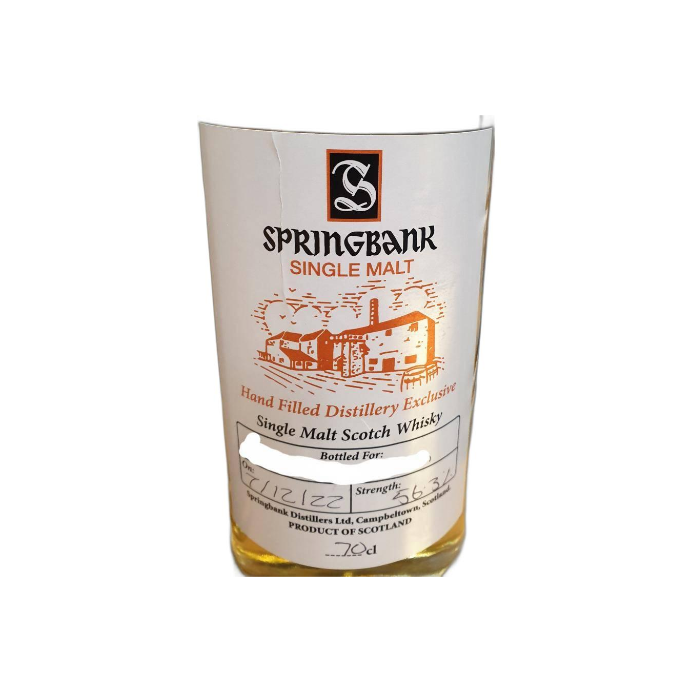 Springbank Single Malt Whisky