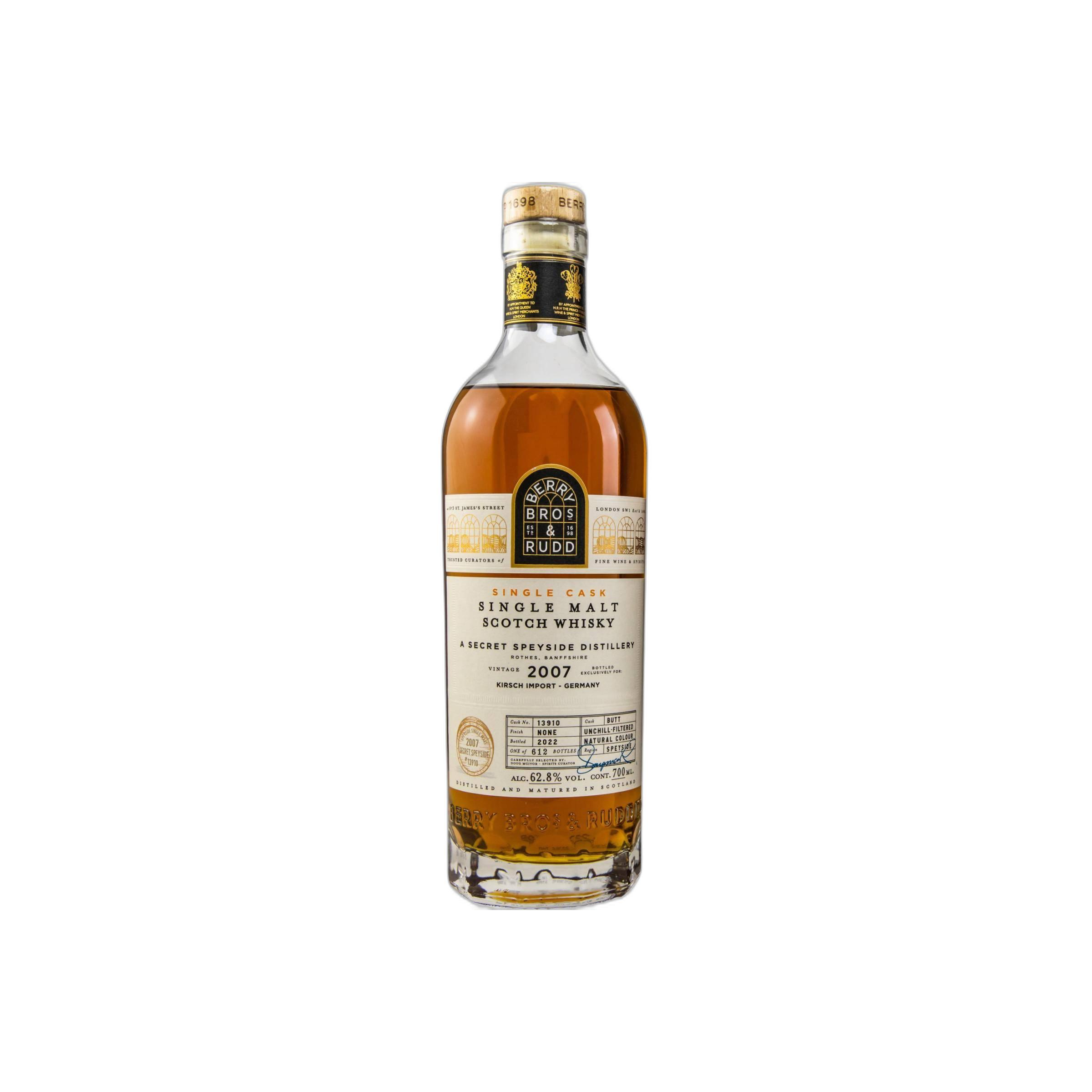 Berry Bros. & Rudd Single Cask 2007 15 Years Single Malt Whisky