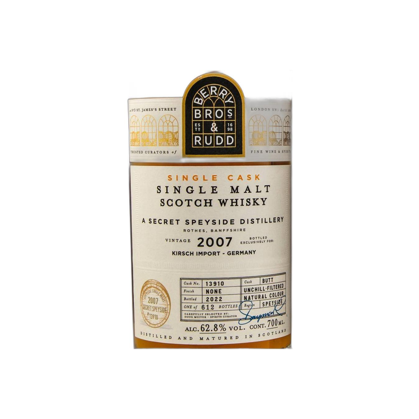 Berry Bros. & Rudd Single Cask 2007 15 Years Single Malt Whisky 3