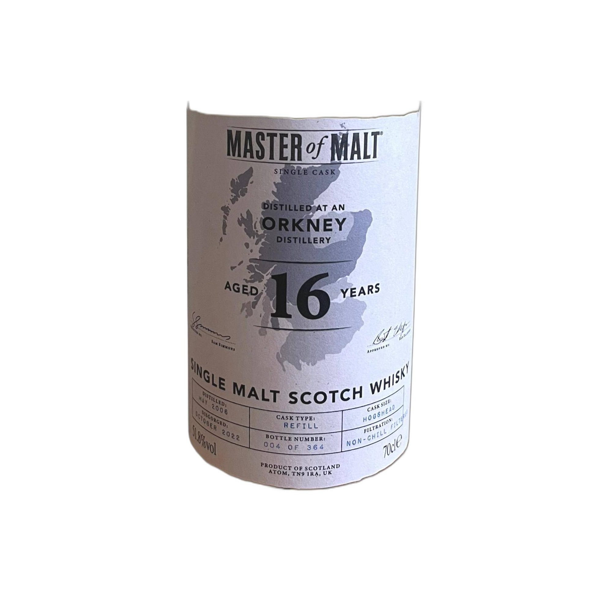 Master of Malt 2006 16 Years Single Malt Whisky 2